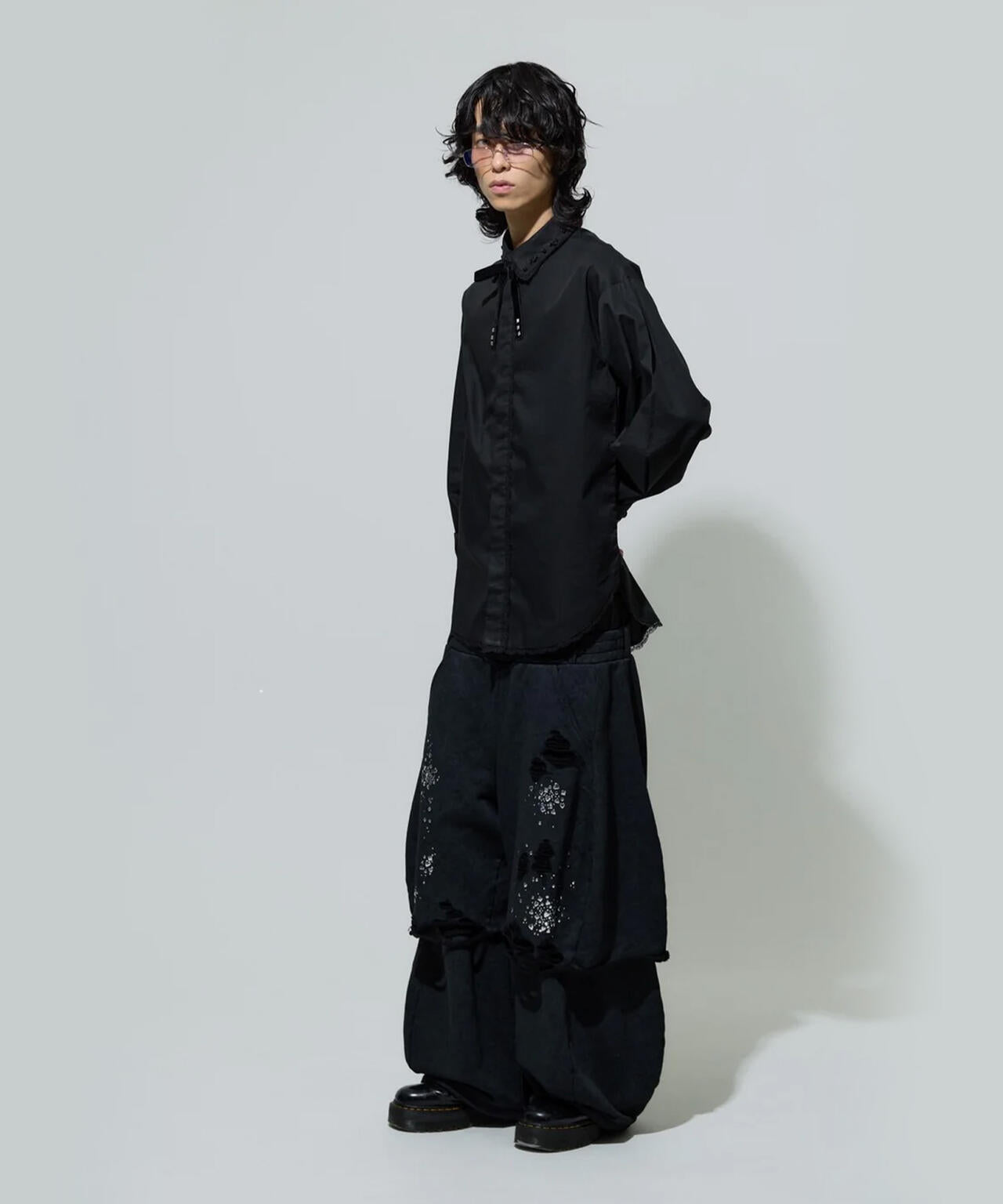 neith./ネイス/Meteor Low-rise Sweat Pants(Black)
