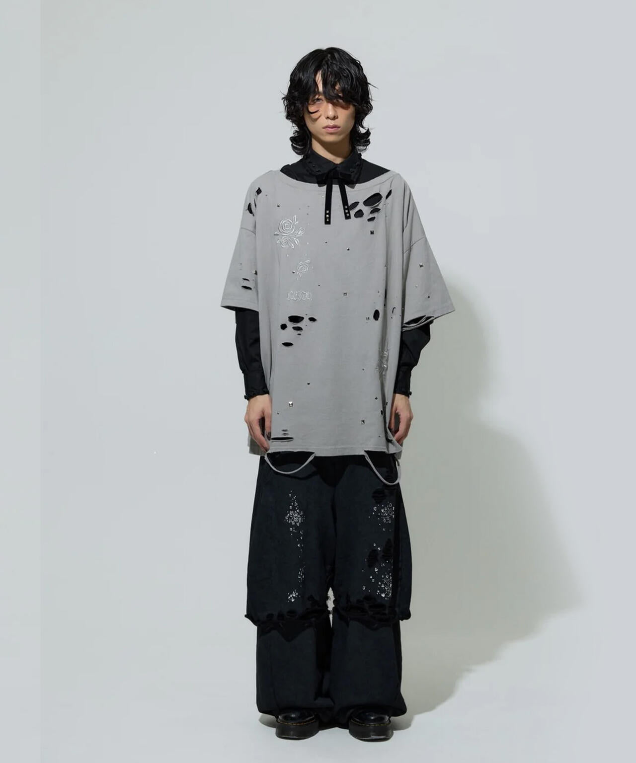neith./ネイス/Meteor Low-rise Sweat Pants(Black)