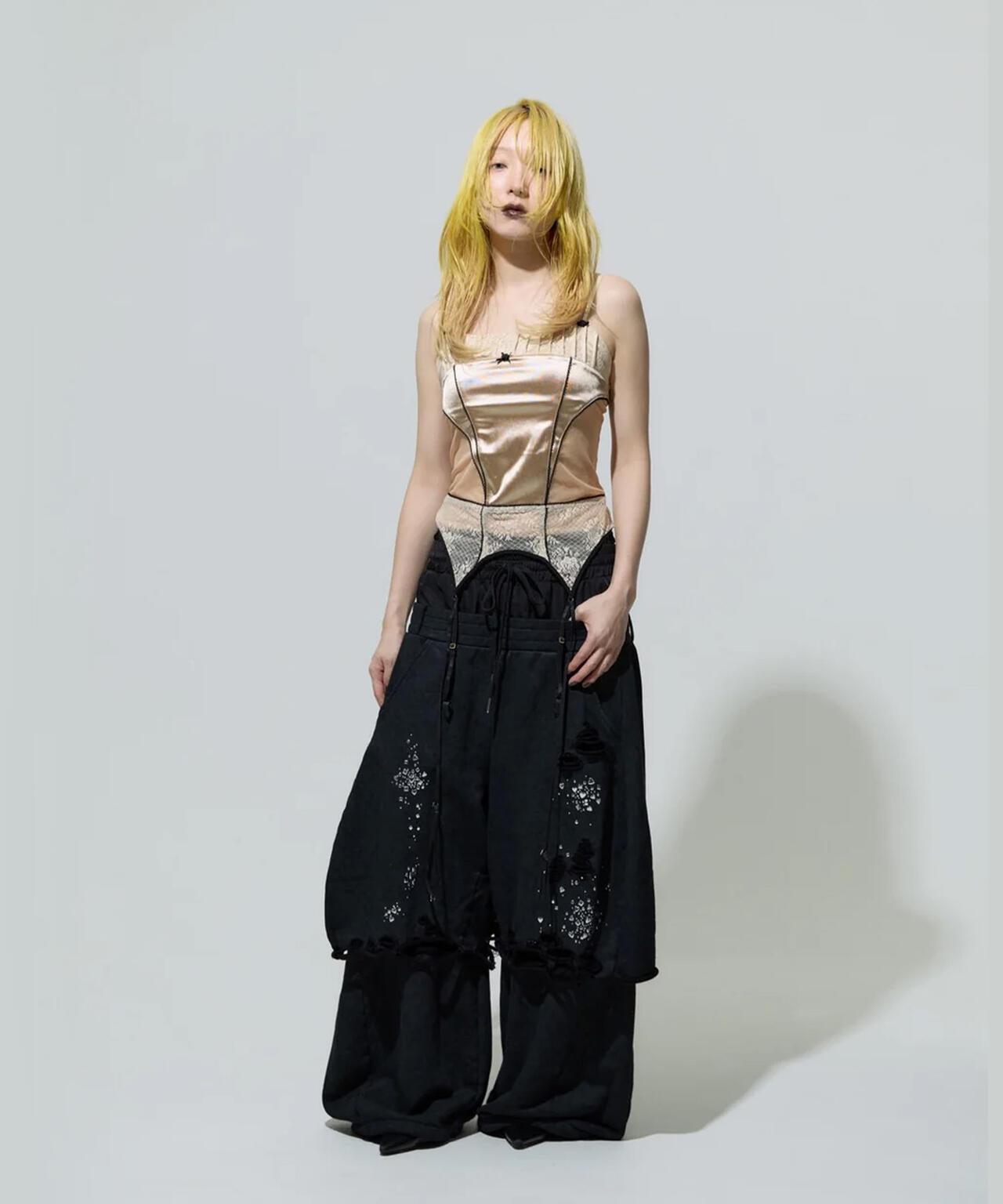 neith./ネイス/Meteor Low-rise Sweat Pants(Black)