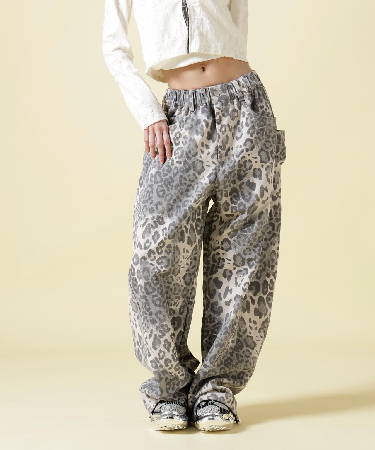 SIS/エスアイエス/Leopard Wide Pants