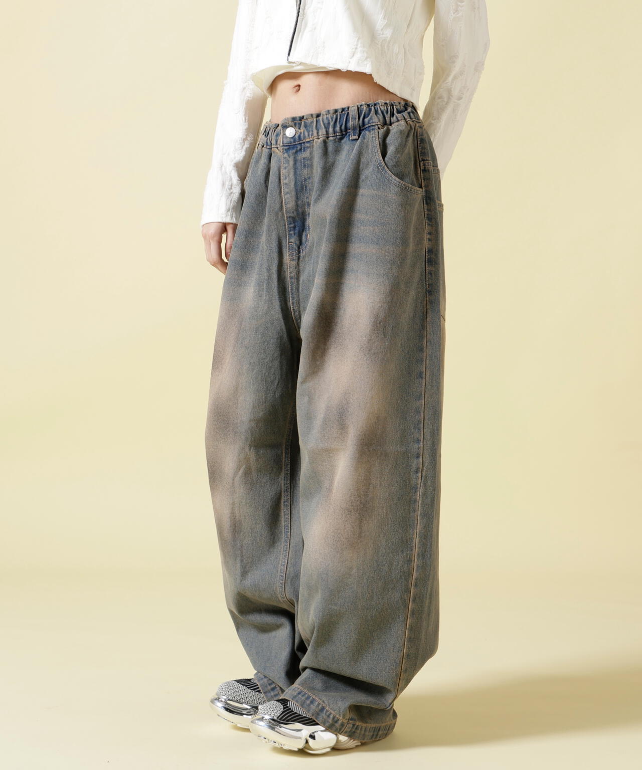 SIS/エスアイエス/Dirty Denim Pants | L.H.P（エルエイチピー