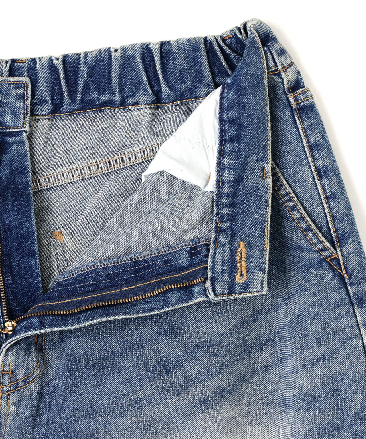 SIS/エスアイエス/Washed Denim Wide Pants Blue