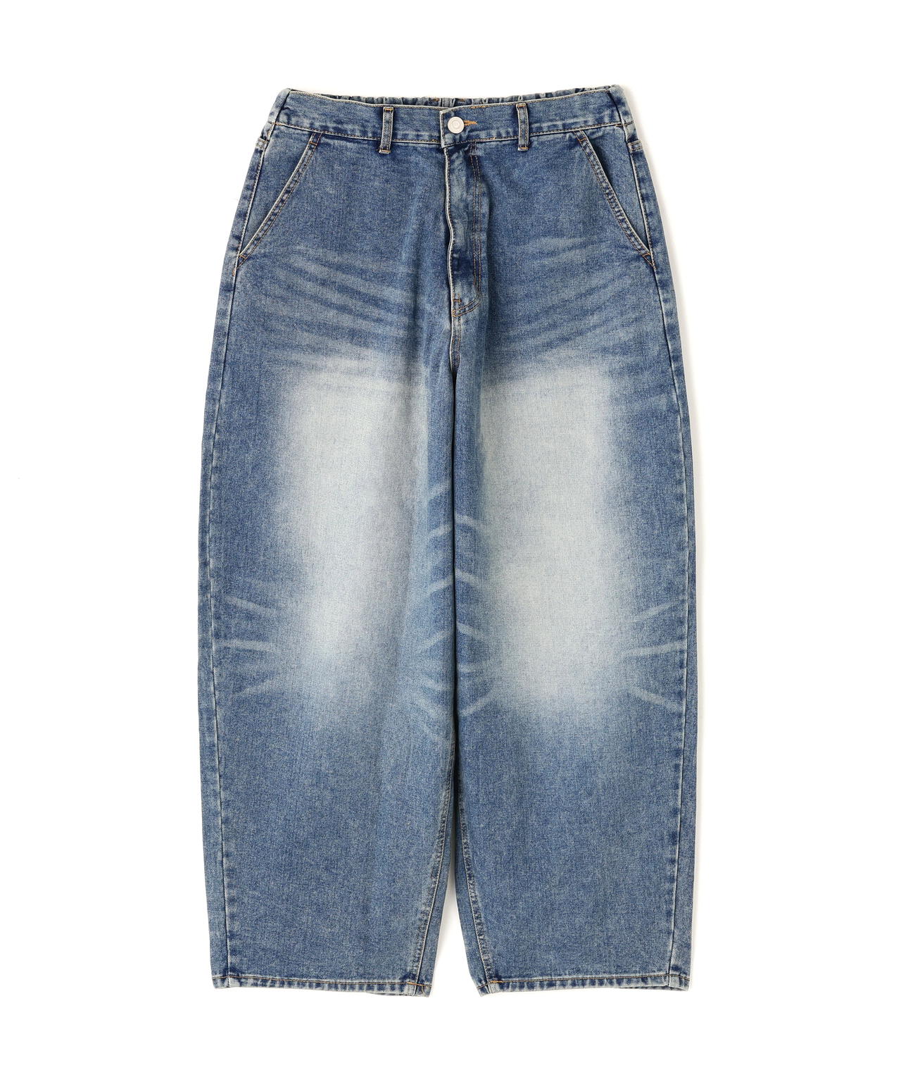 SIS/エスアイエス/Washed Denim Wide Pants Blue