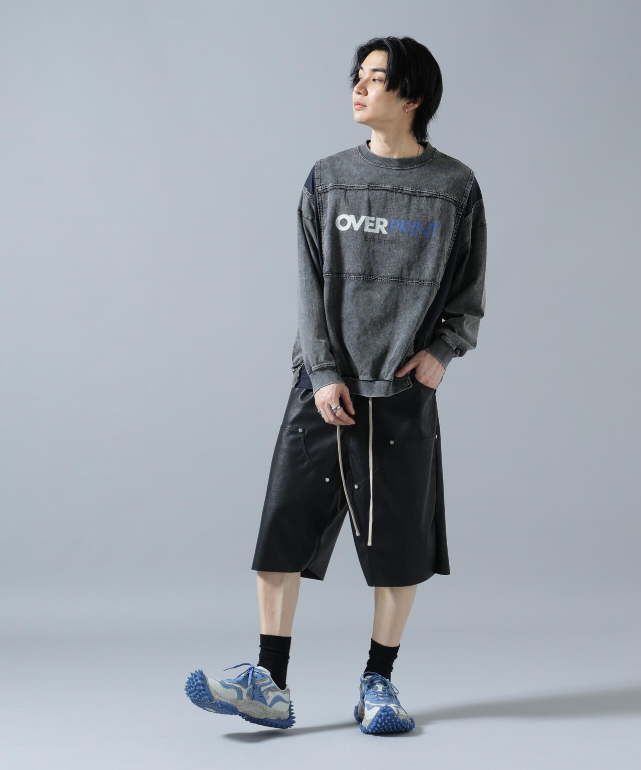 DankeSchon/ダンケシェーン/PULEATHER W-KNEE SHORTS | L.H.P