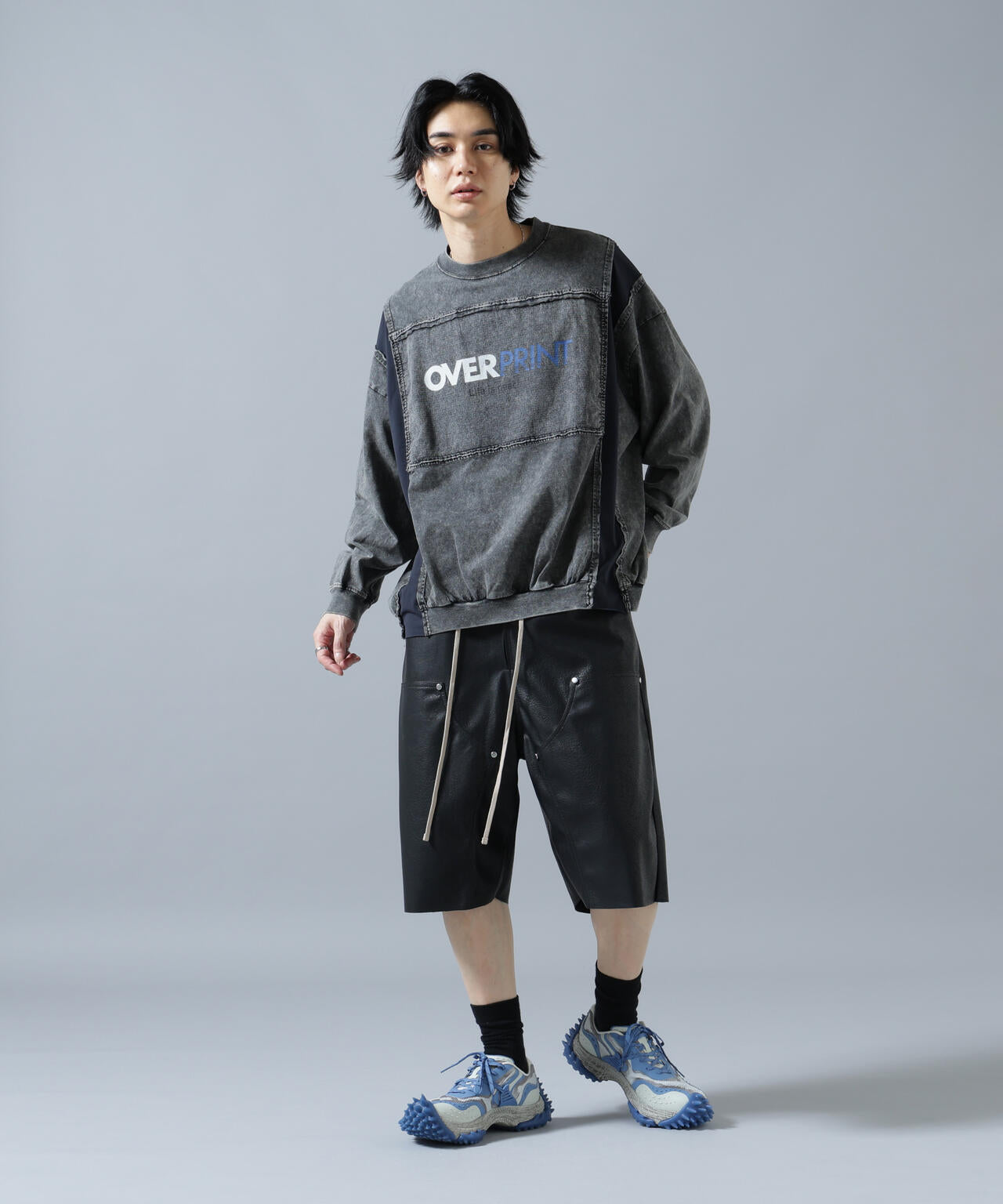 DankeSchon/ダンケシェーン/PULEATHER W-KNEE SHORTS | L.H.P