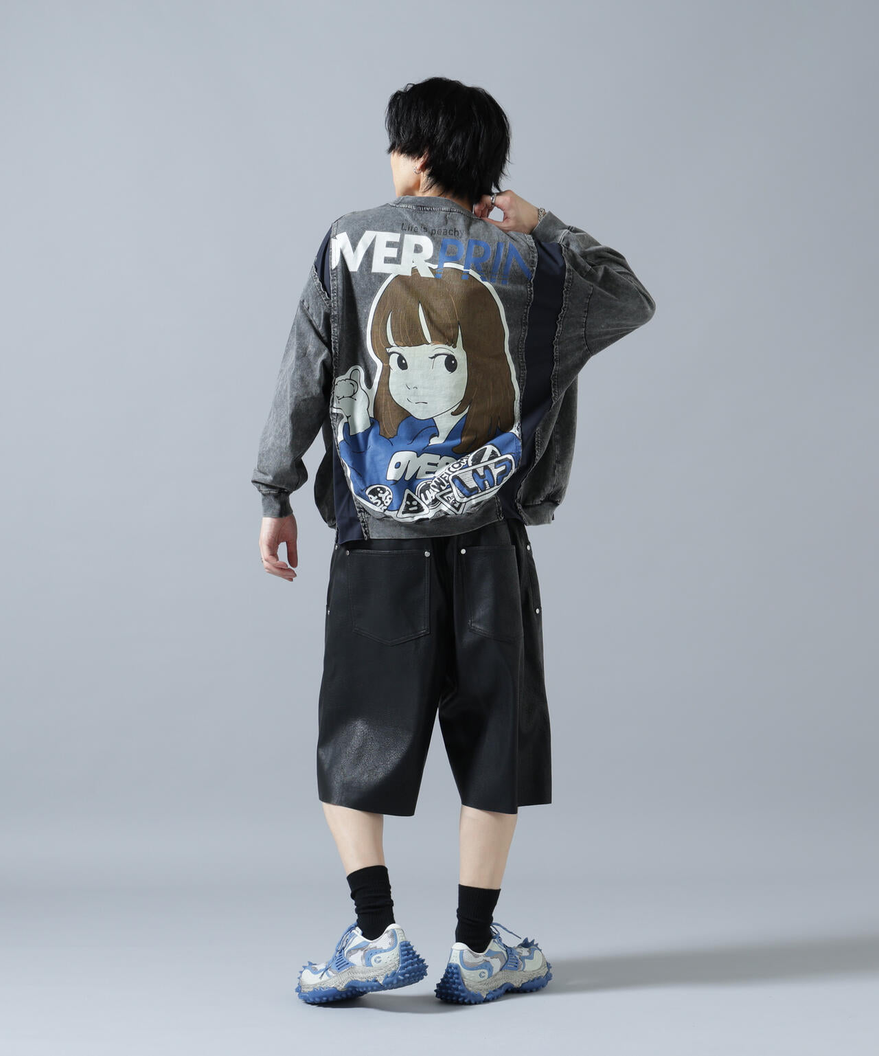 DankeSchon/ダンケシェーン/PULEATHER W-KNEE SHORTS | L.H.P
