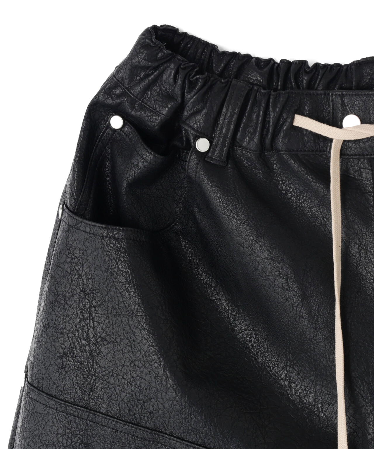 DankeSchon/ダンケシェーン/PULEATHER W-KNEE SHORTS | L.H.P