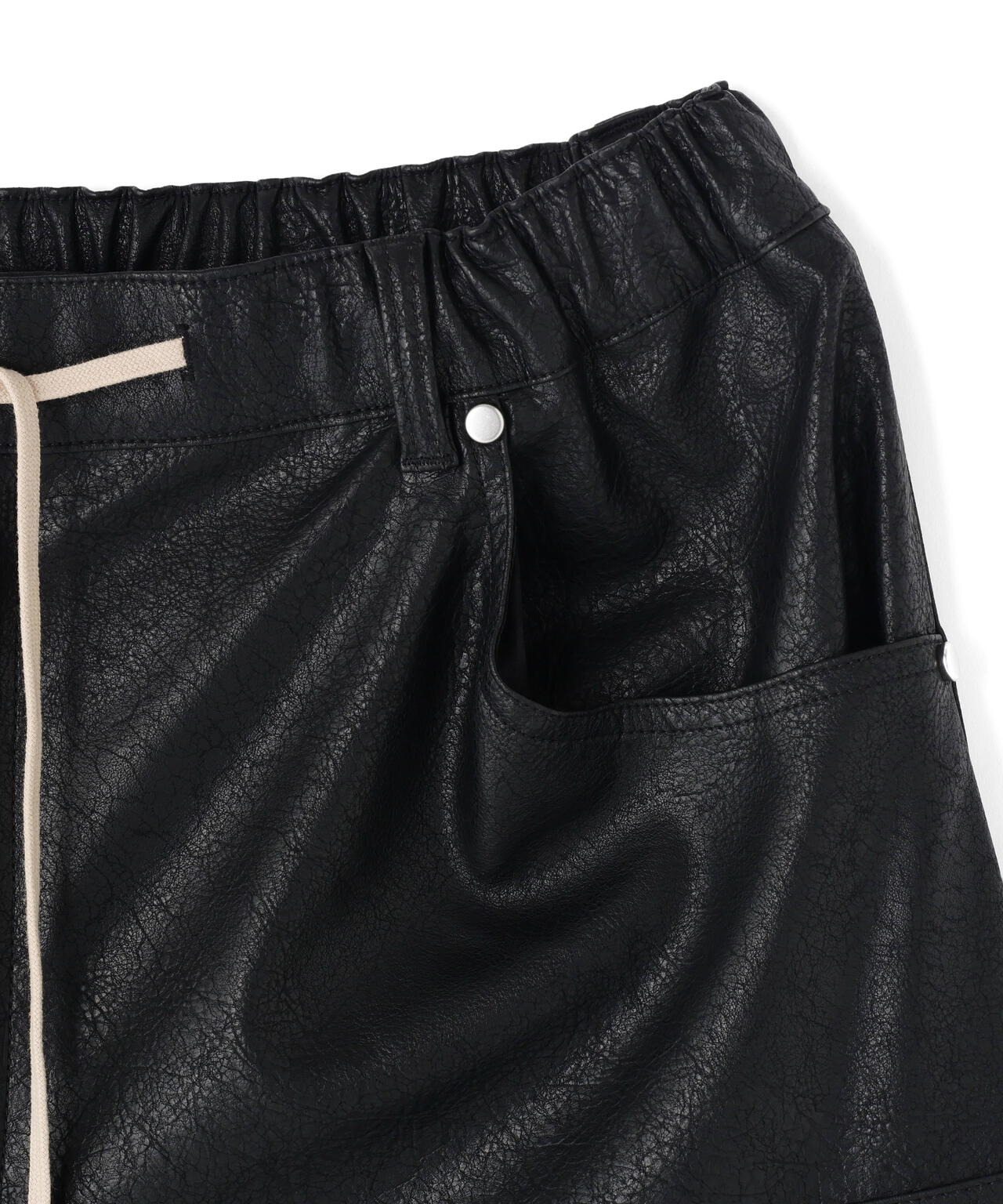 DankeSchon/ダンケシェーン/PULEATHER W-KNEE SHORTS | L.H.P