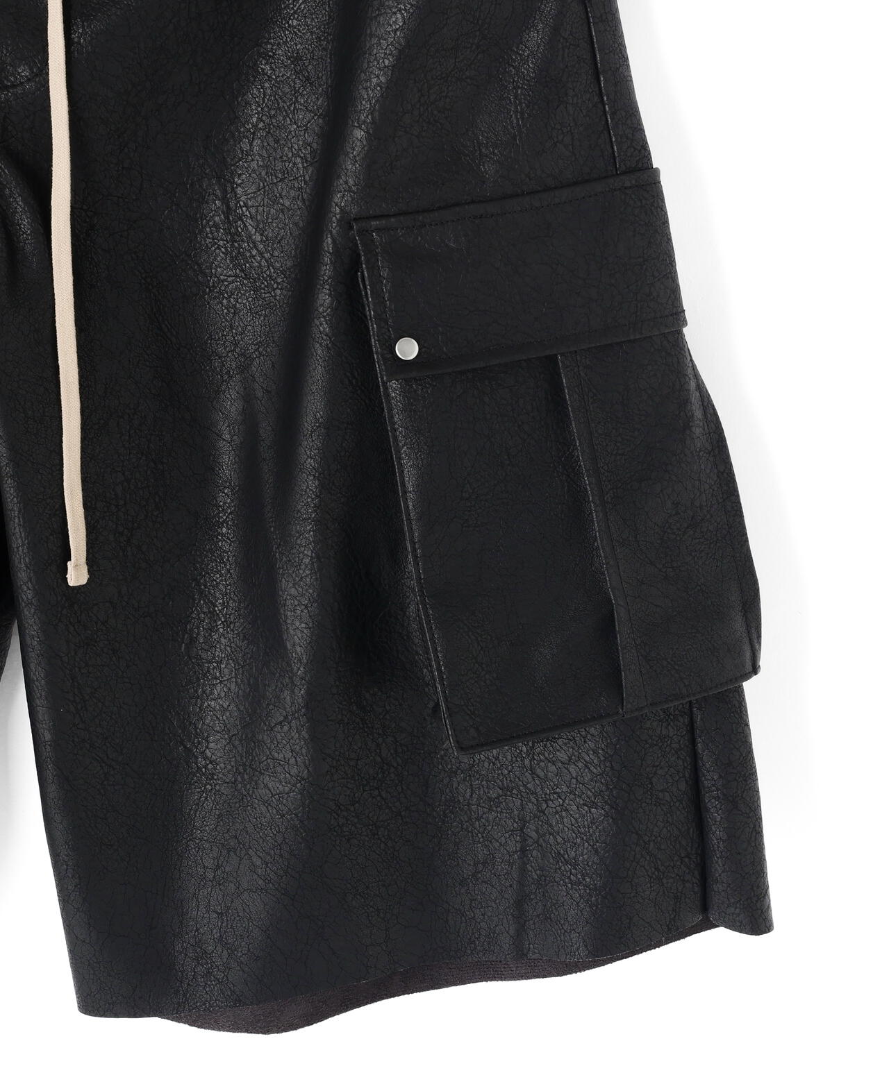 DankeSchon/ダンケシェーン/PULEATHER CARGO SHORTS