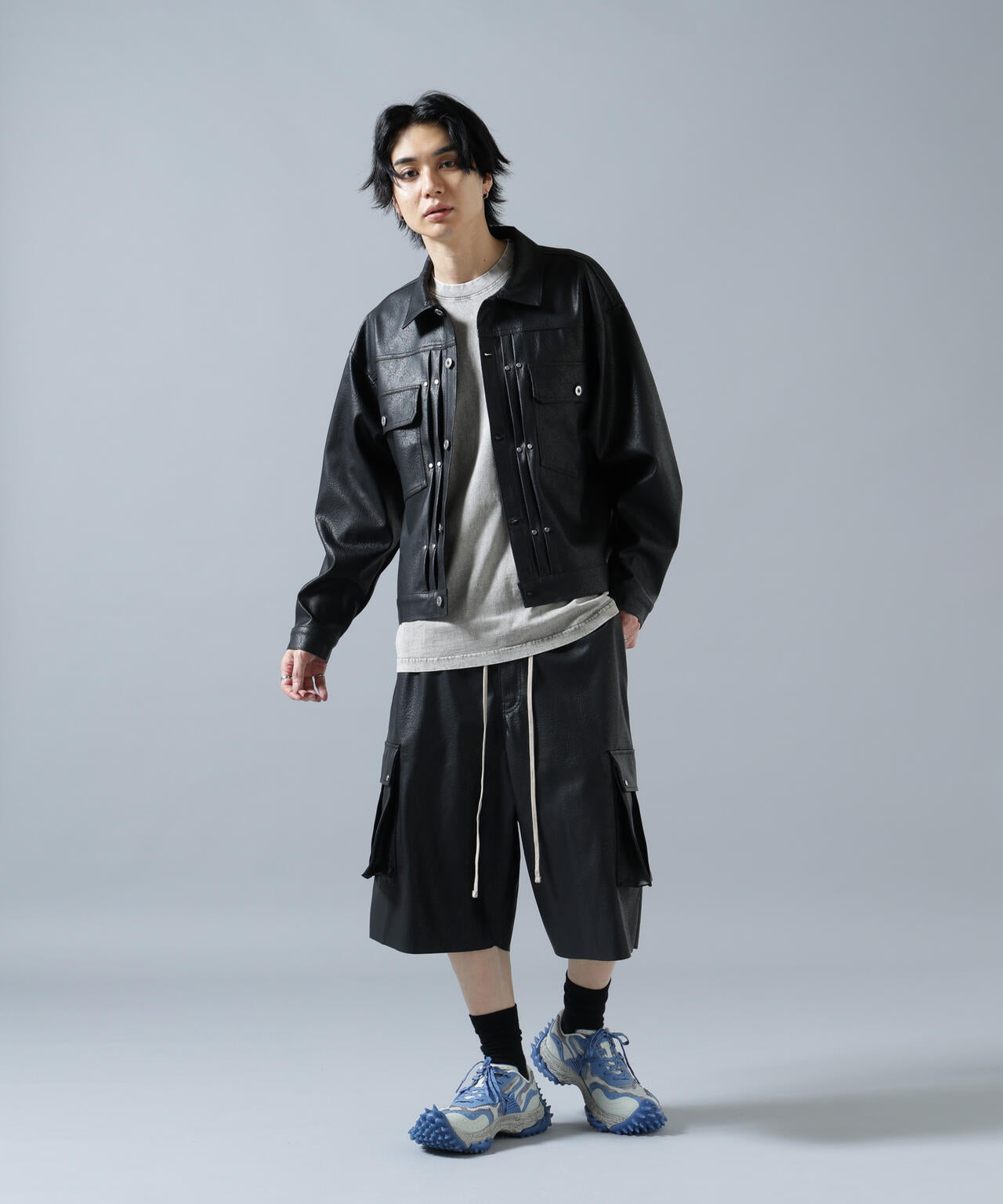 DankeSchon/ダンケシェーン/PULEATHER CARGO SHORTS | L.H.P