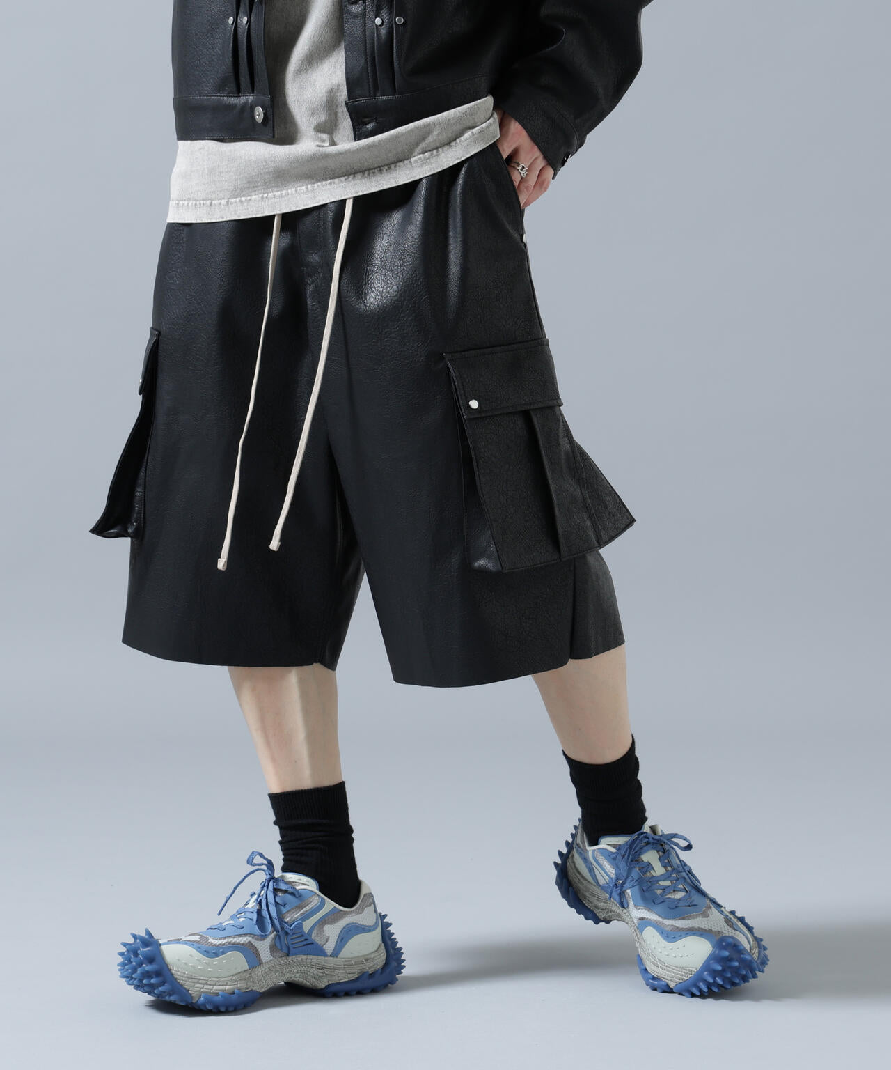 DankeSchon/ダンケシェーン/PULEATHER CARGO SHORTS | L.H.P