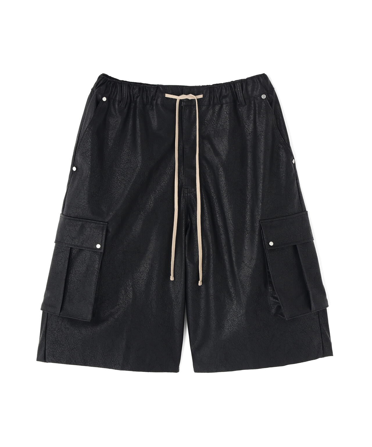 DankeSchon/ダンケシェーン/PULEATHER CARGO SHORTS