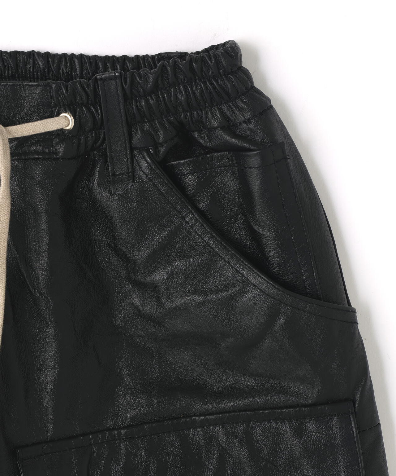 DankeSchon/ダンケシェーン/REPRO-LEATHER CARGO SHORTS | L.H.P