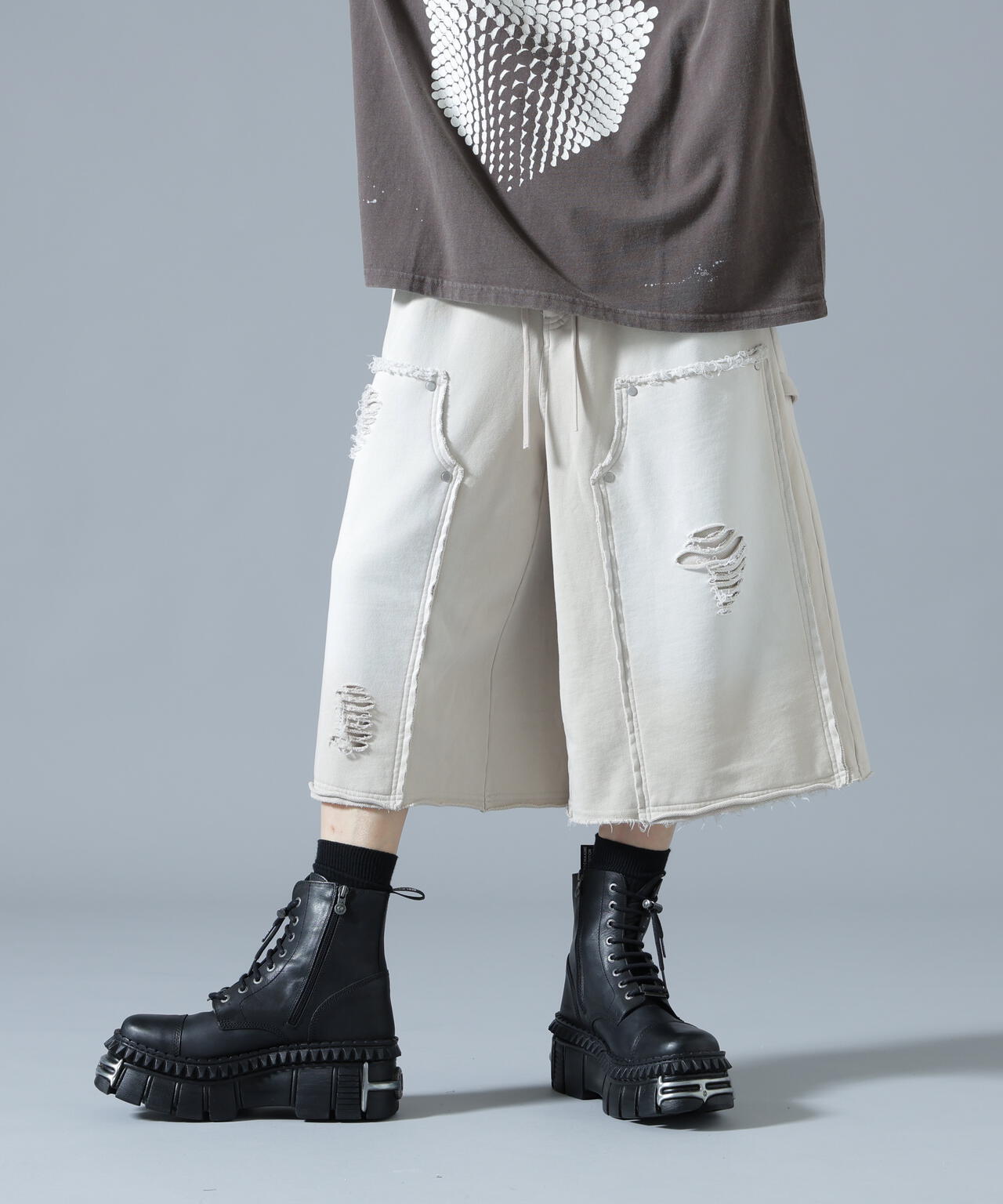 じーたん DankeSchon/ダンケシェーン/SULFUR SWEAT W-KNEE SHORTS | L.H.P