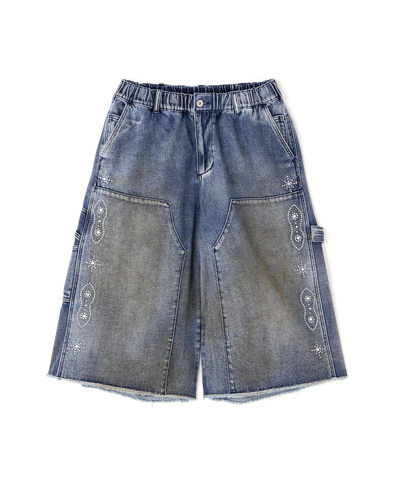 DankeSchon/ダンケシェーン/STUDS W-KNEE SHORTS DENIM | L.H.P