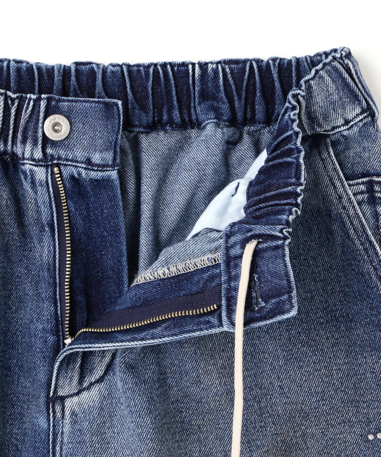 DankeSchon/ダンケシェーン/STUDS W-KNEE SHORTS DENIM | L.H.P