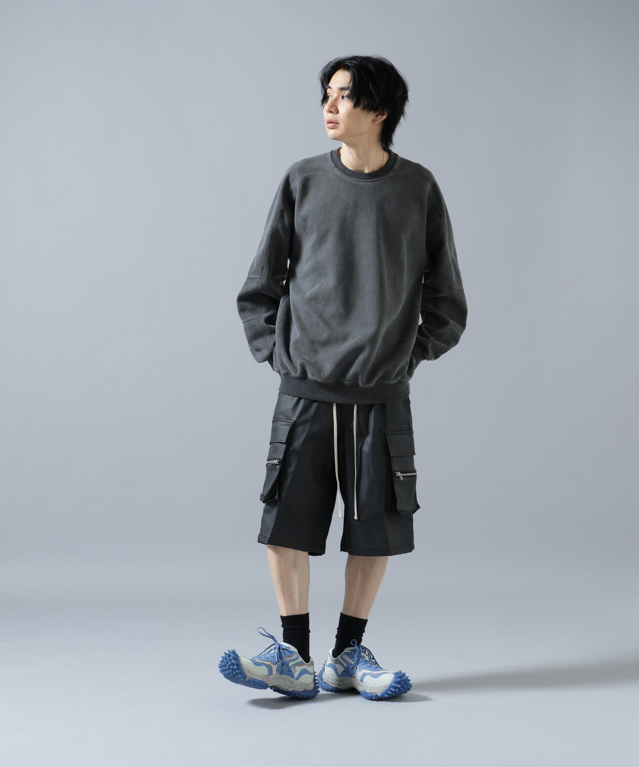WEB&DEPOT限定】DankeSchon/ダンケシェーン/COATING CARGO SHORTS