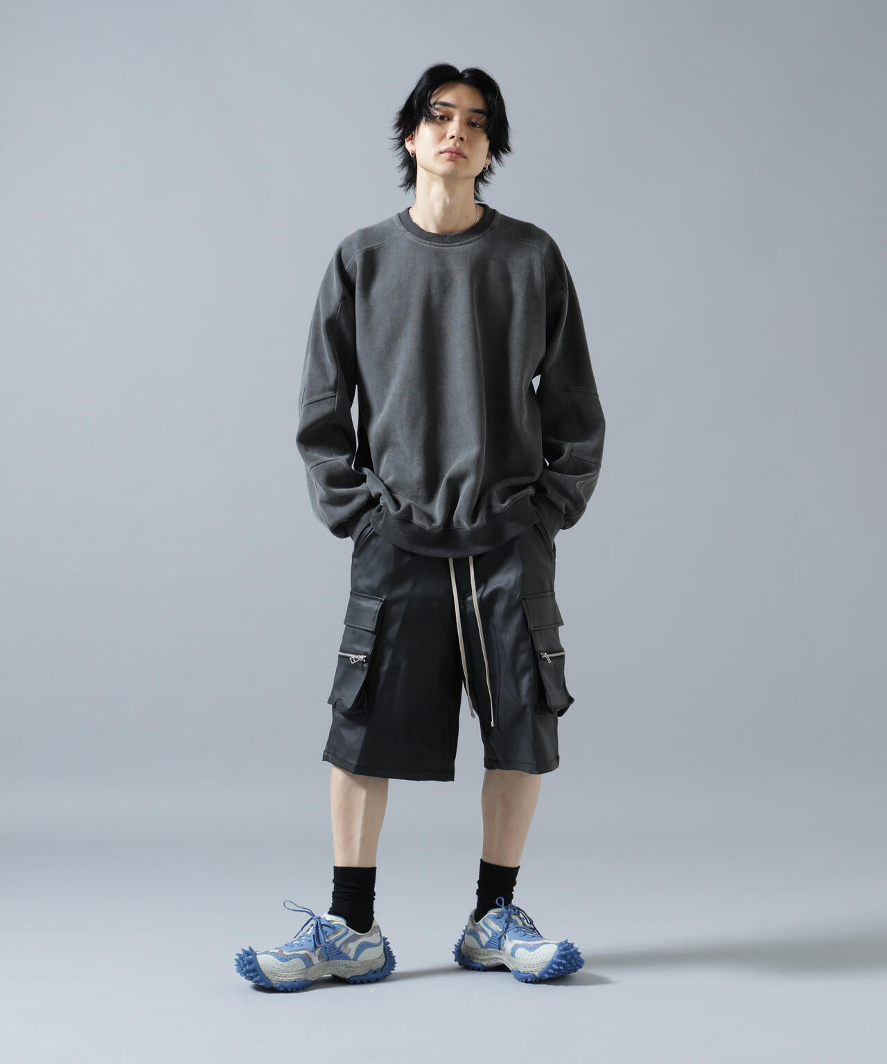 WEB&DEPOT限定】DankeSchon/ダンケシェーン/COATING CARGO SHORTS
