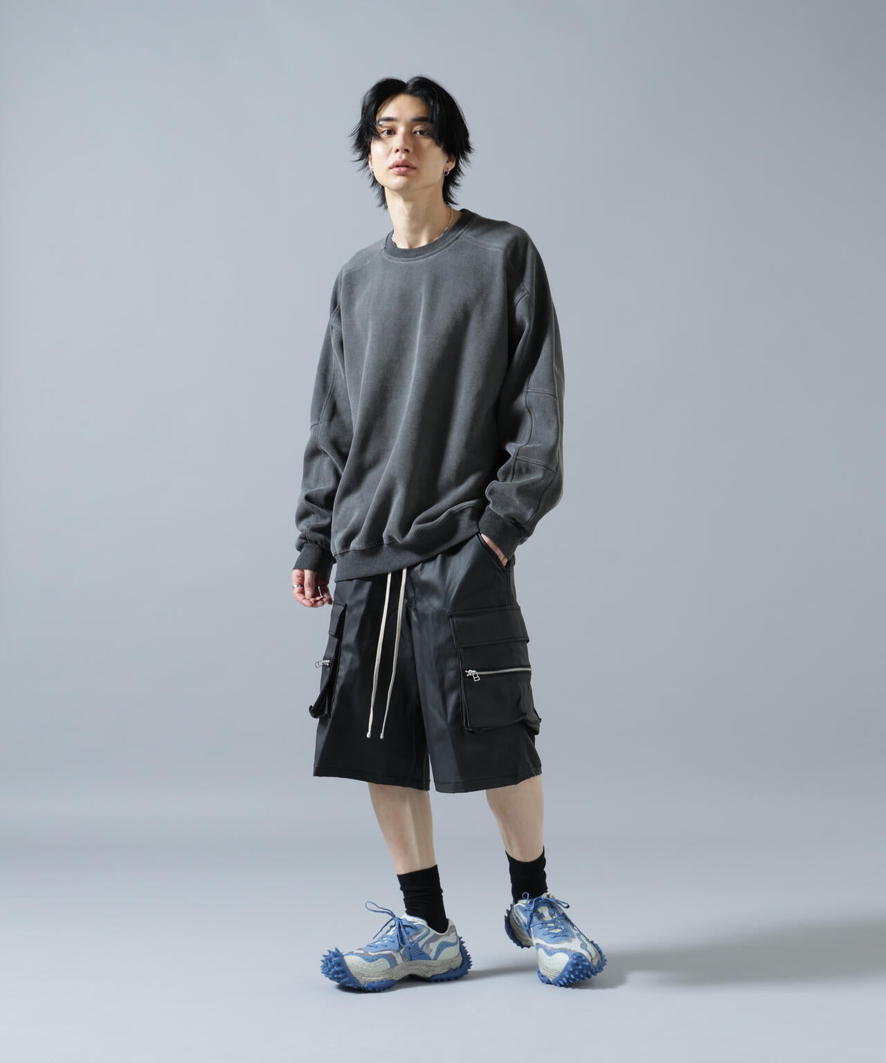 WEB&DEPOT限定】DankeSchon/ダンケシェーン/COATING CARGO SHORTS