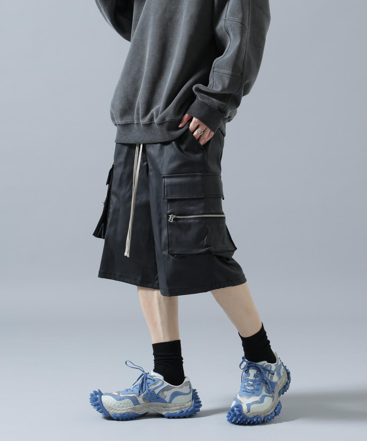 WEB&DEPOT限定】DankeSchon/ダンケシェーン/COATING CARGO SHORTS