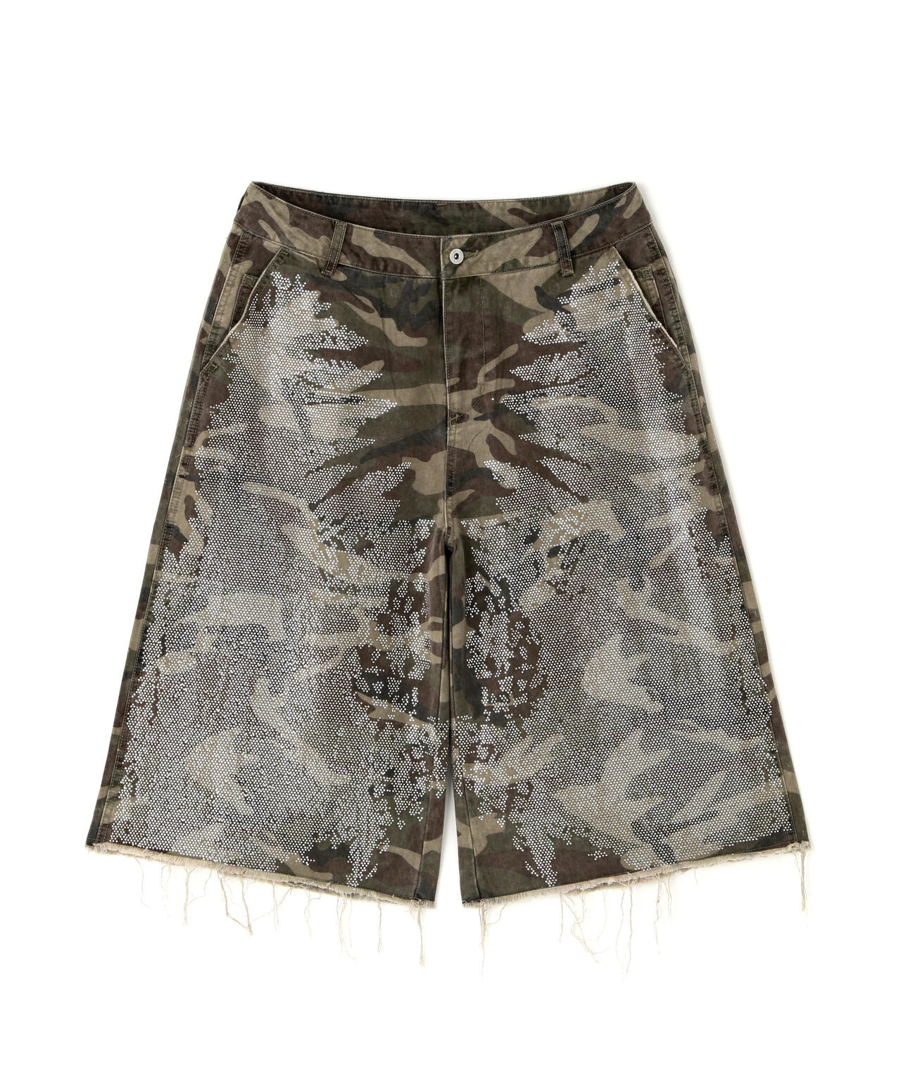 no boundaries カモ ショーツ greeny punkandyo DankeSchon/ダンケシェーン/BAGGY SHORTS/CAMO SWARO | L.H.P
