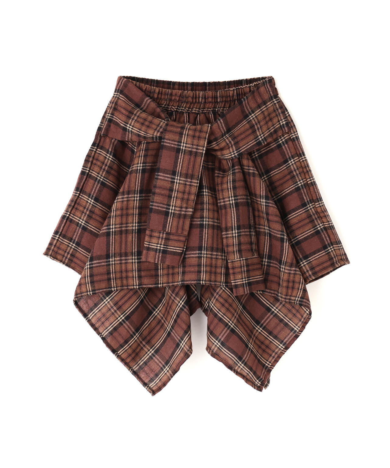SIS/エスアイエス/Wrap check skirt