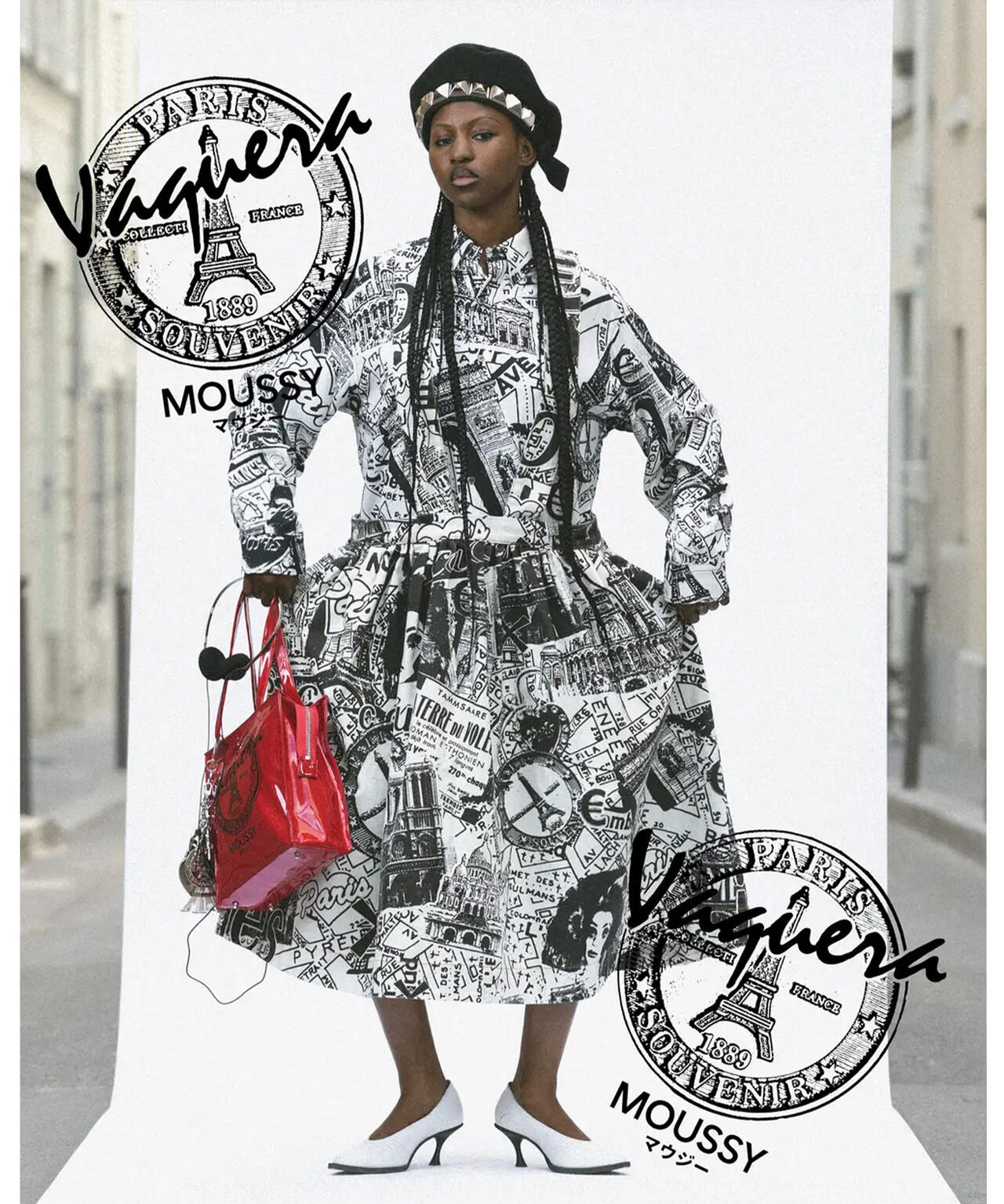VAQUERA×MOUSSY/ヴァケラ×マウジー/VQ PARIS SYNDROME PINAFORE