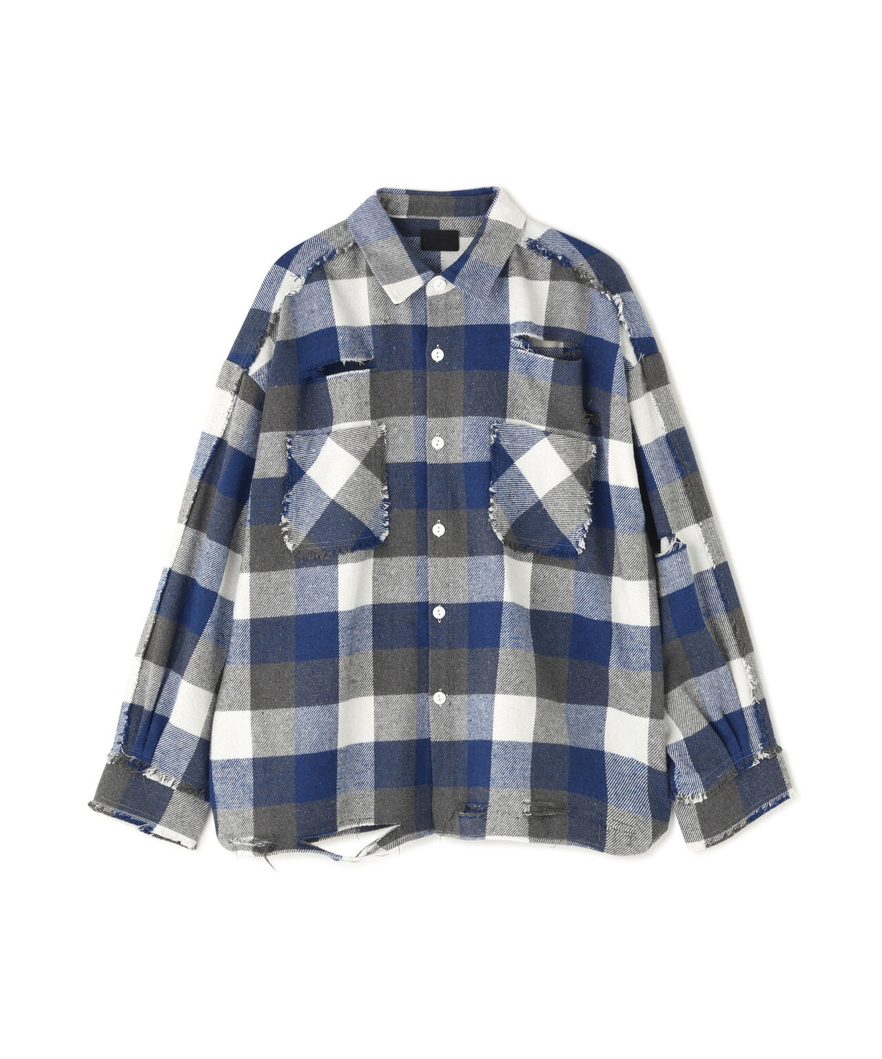 DankeSchon/ダンケシェーン/FLANNEL DAMAGE SHIRTS BLOCK | L.H.P