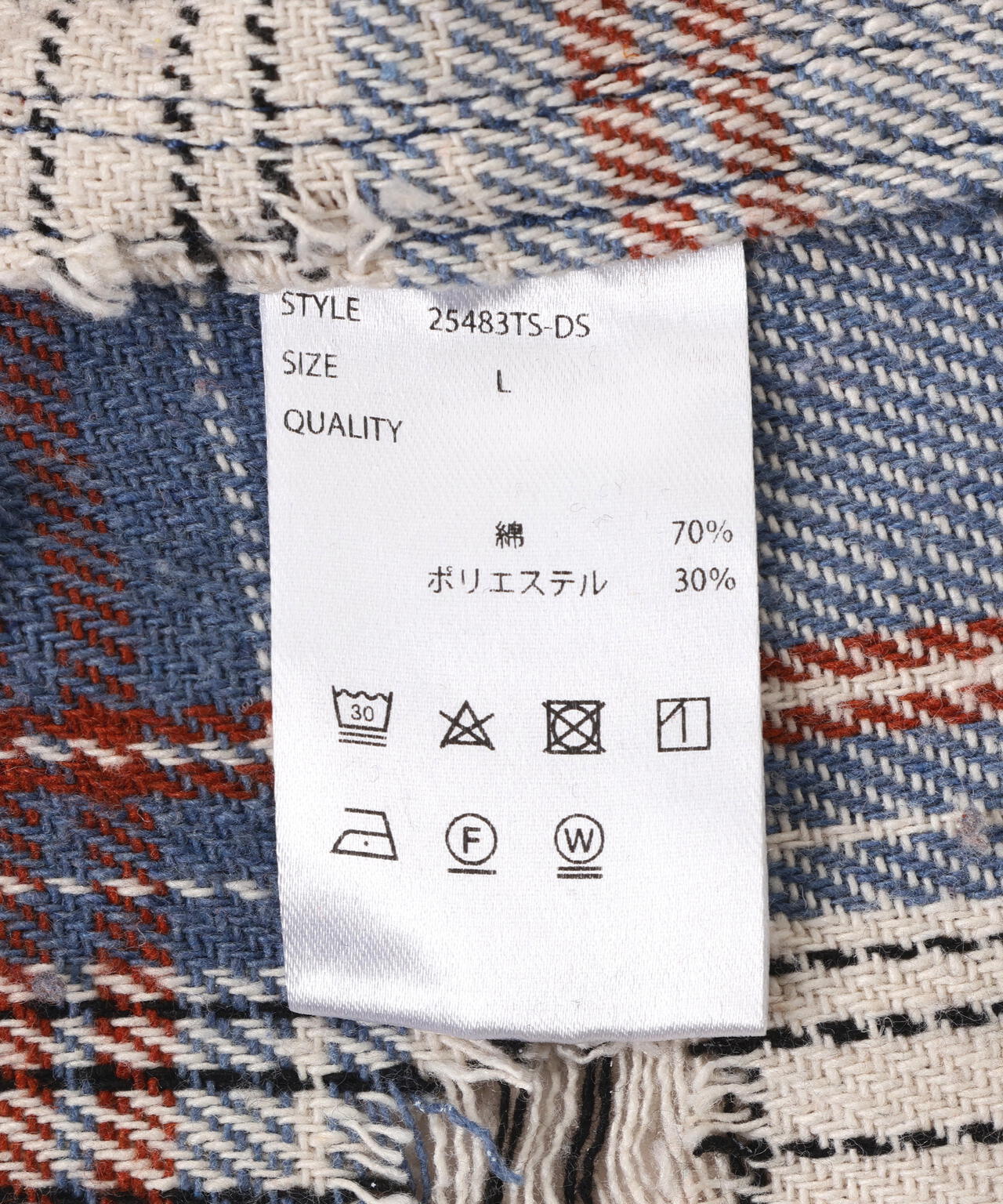 DankeSchon/ダンケシェーン/DAMAGE CAMO CHECK L/S SHIRTS