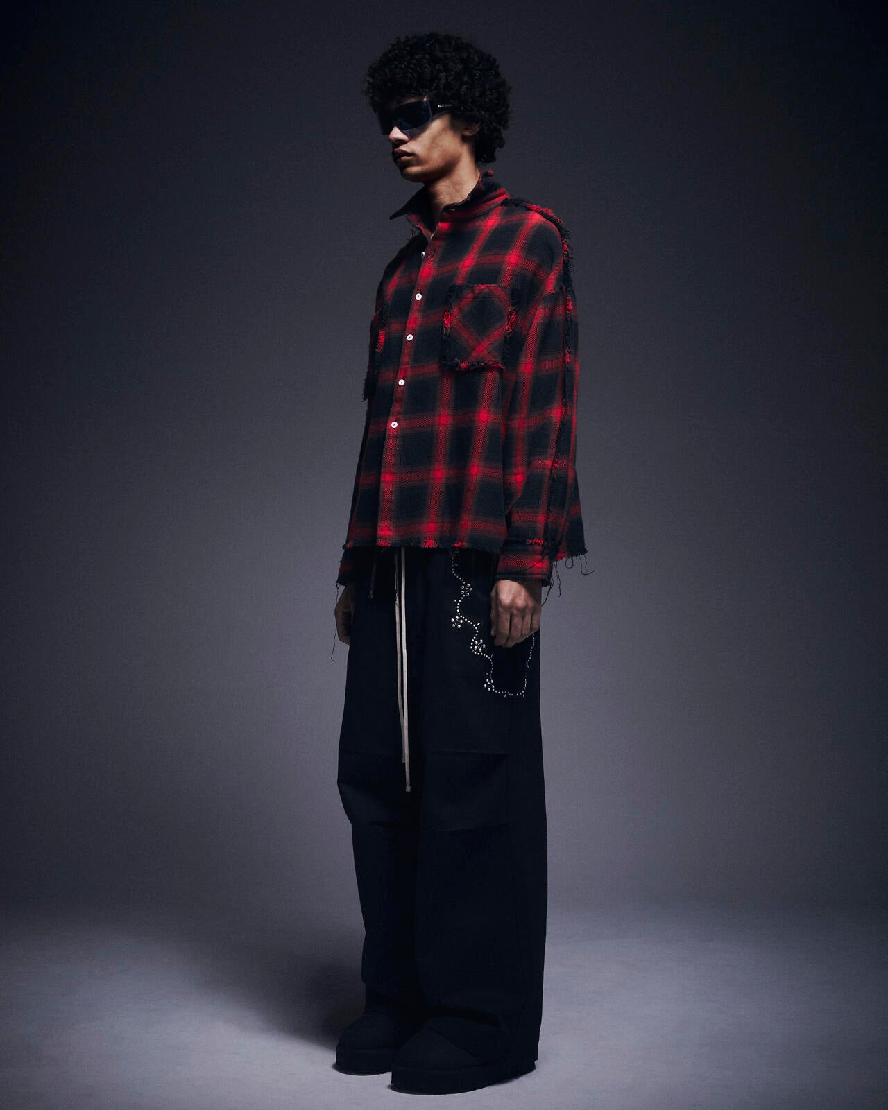 DankeSchon/ダンケシェーン/FLANNEL DAMAGE SHIRTS OMBRE | L.H.P