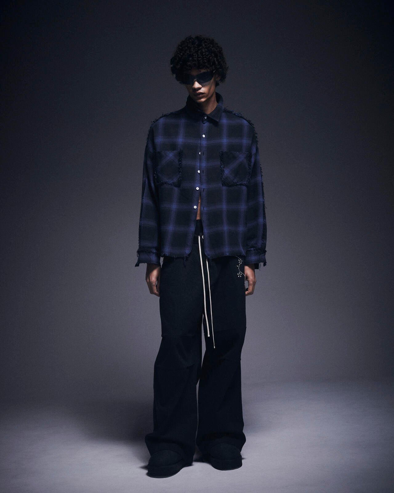 DankeSchon/ダンケシェーン/FLANNEL DAMAGE SHIRTS OMBRE