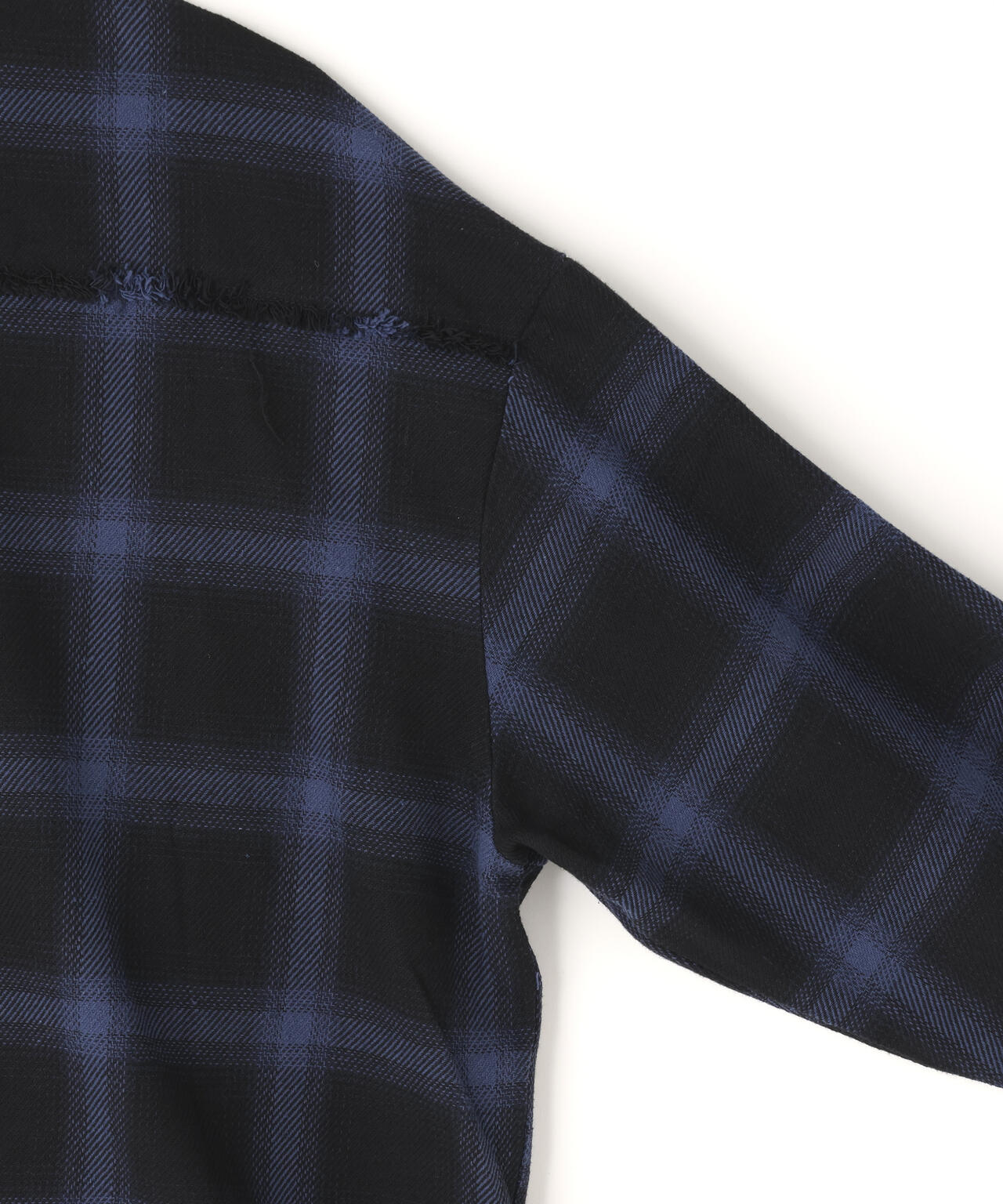 DankeSchon/ダンケシェーン/FLANNEL DAMAGE SHIRTS OMBRE