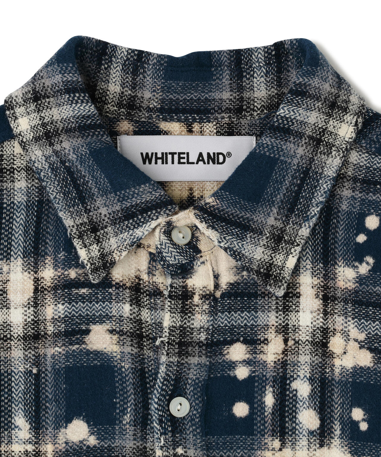 WHITELAND/ホワイトランド/BLEACH CHECK SHIRTS