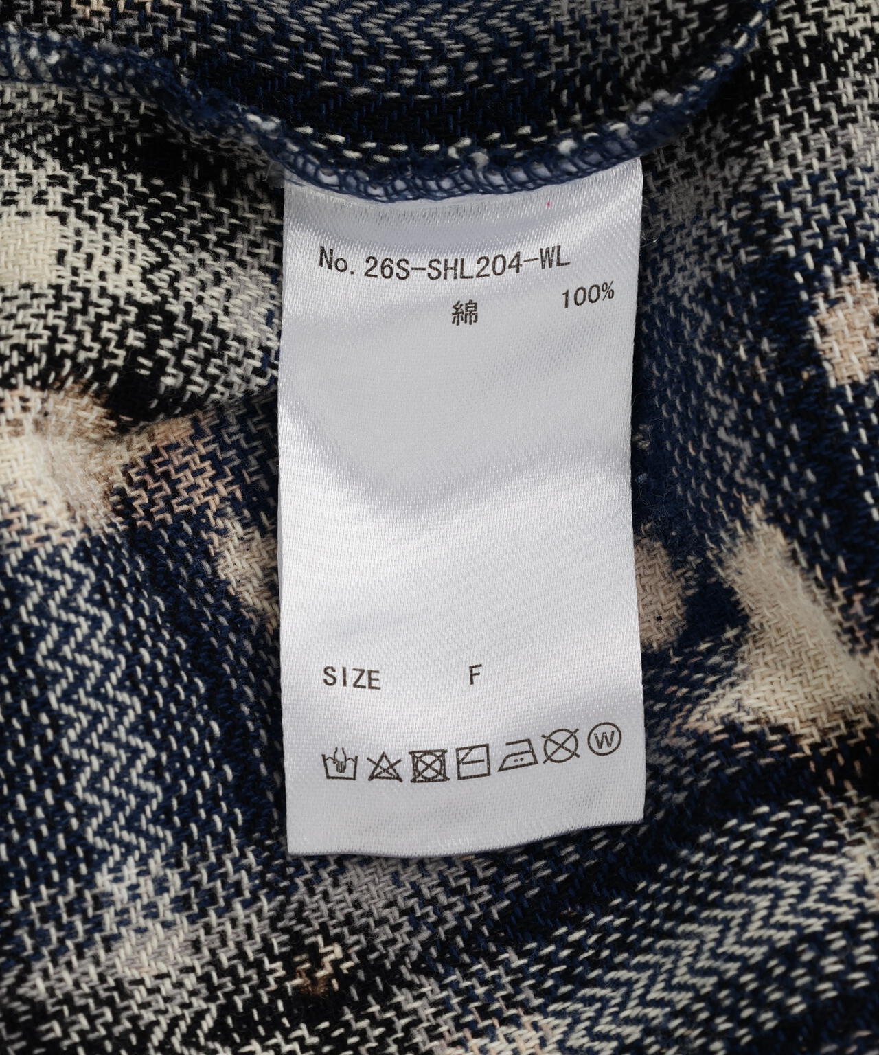 WHITELAND/ホワイトランド/BLEACH CHECK SHIRTS