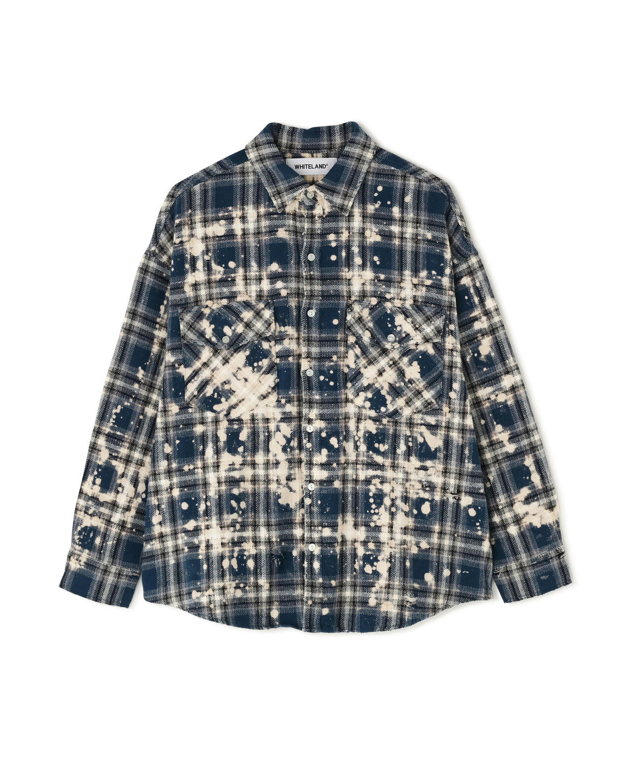 WHITELAND/ホワイトランド/BLEACH CHECK SHIRTS