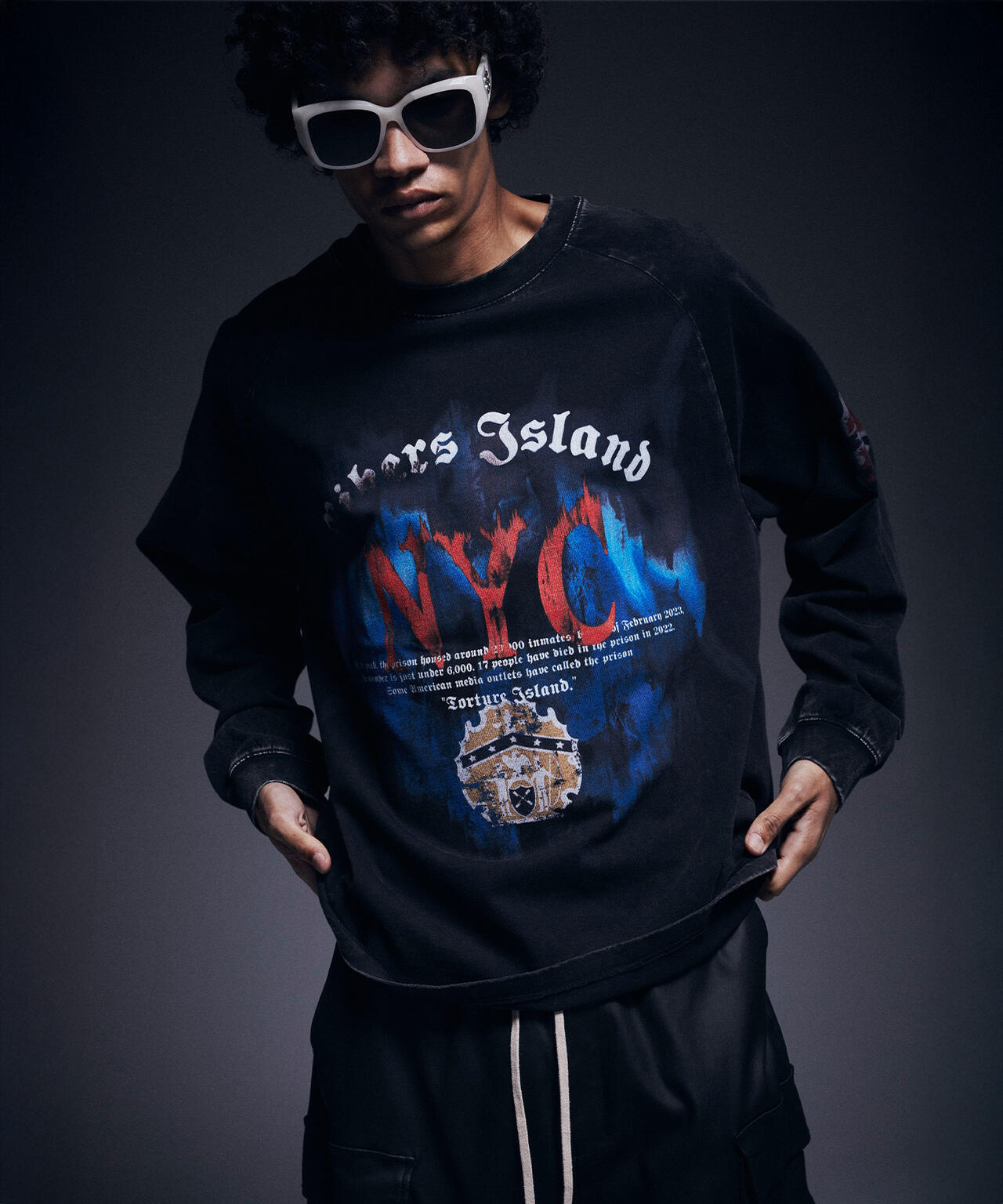 DankeSchon/ダンケシェーン/CHEMICAL RAGLAN LST RIKERS