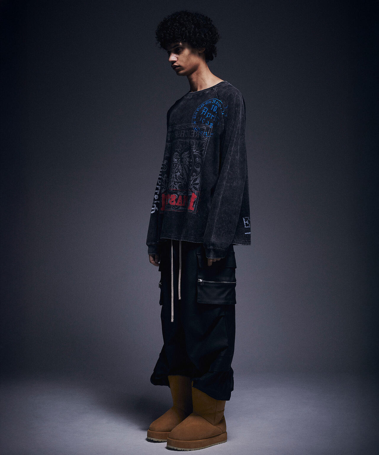 DankeSchon/ダンケシェーン/CHEMICAL RAGLAN LST STEMPEL | L.H.P