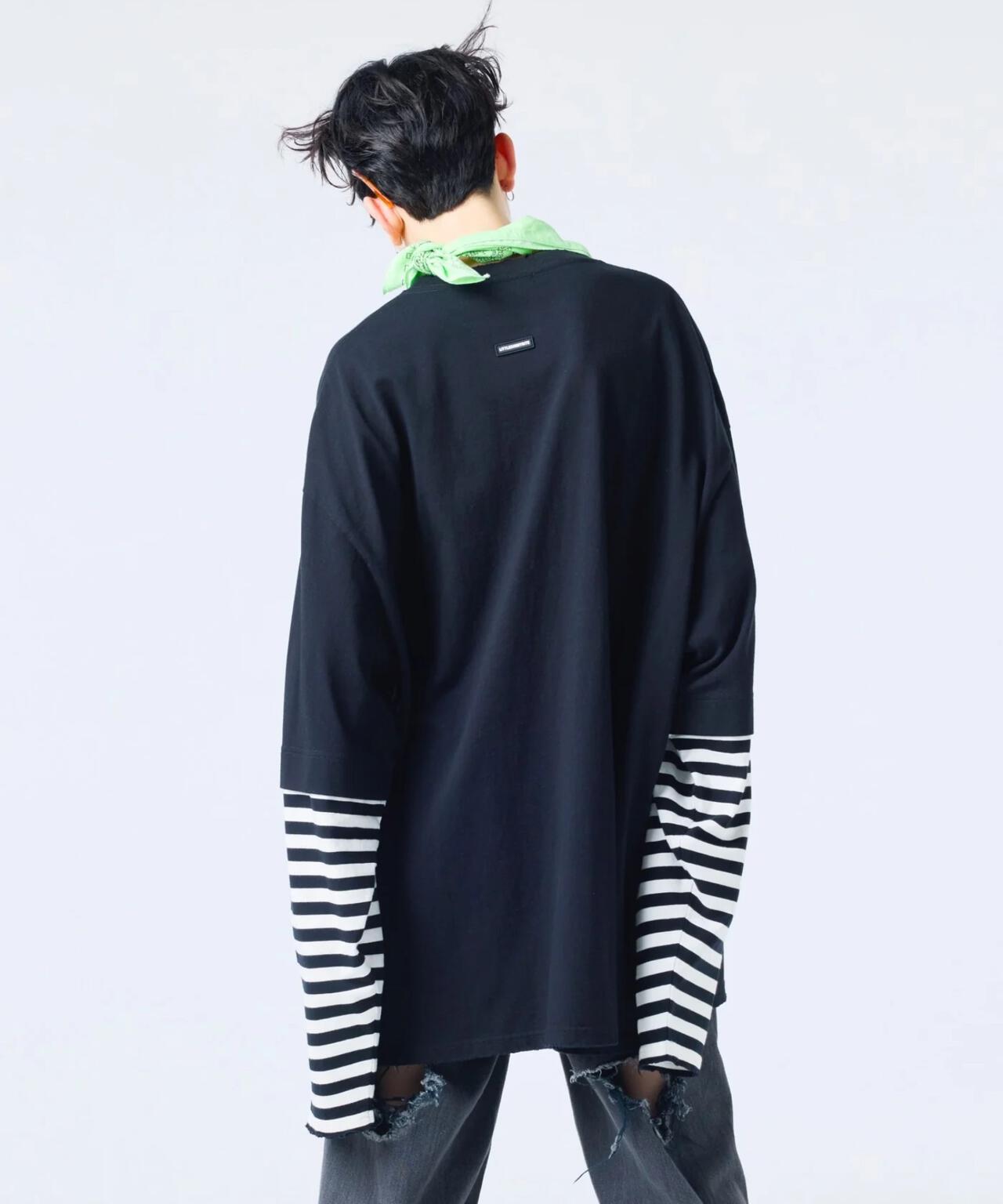 littlesunnybite/× stranger things graphic fake layered long tee