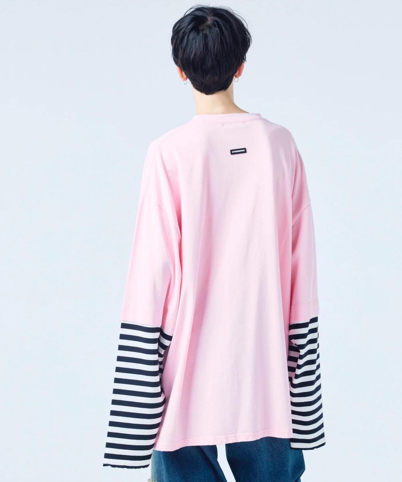 littlesunnybite/× stranger things graphic fake layered long tee
