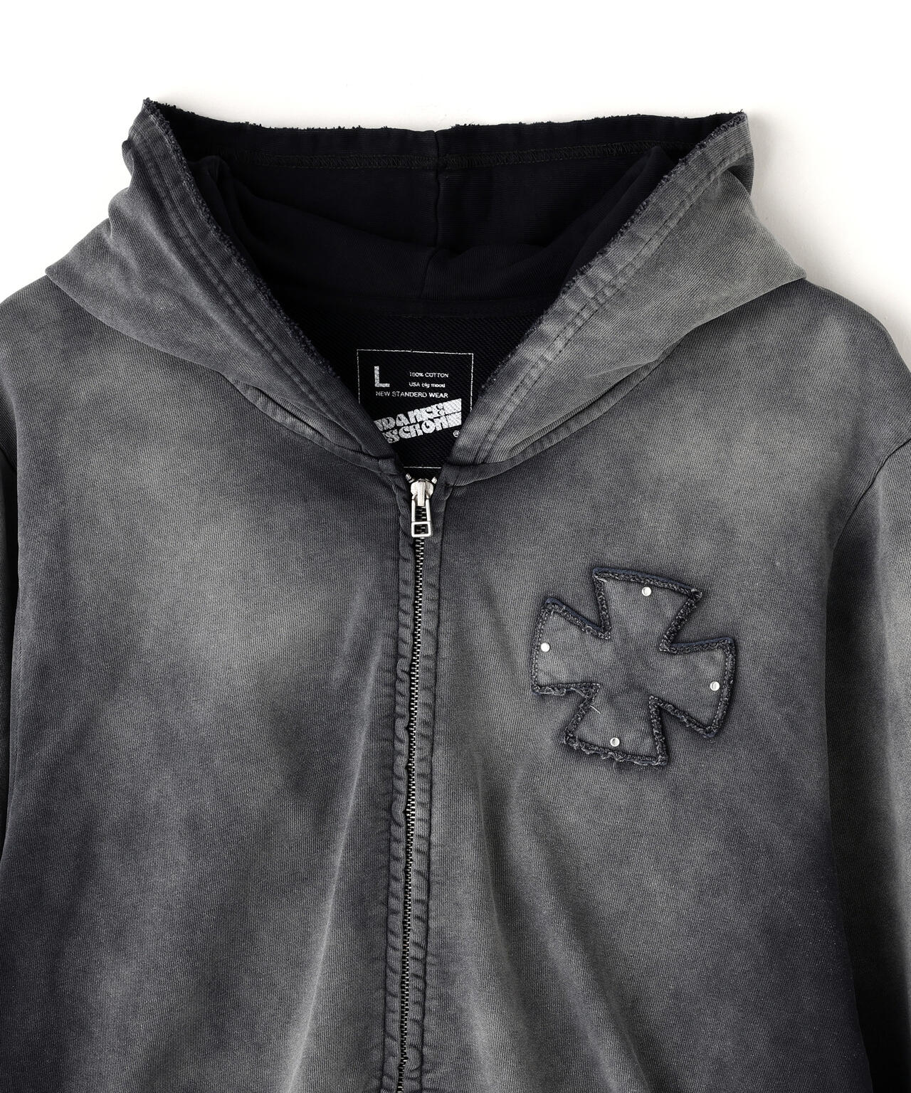 DankeSchon/ダンケシェーン/SPRAY PIGMENT SWEAT ZIP HOODIE | L.H.P