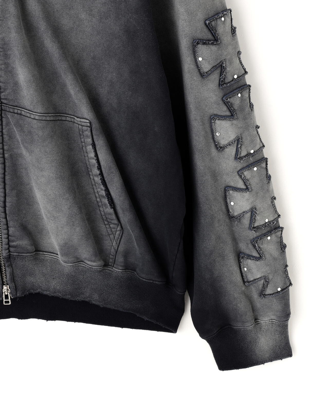 DankeSchon/ダンケシェーン/SPRAY PIGMENT SWEAT ZIP HOODIE | L.H.P