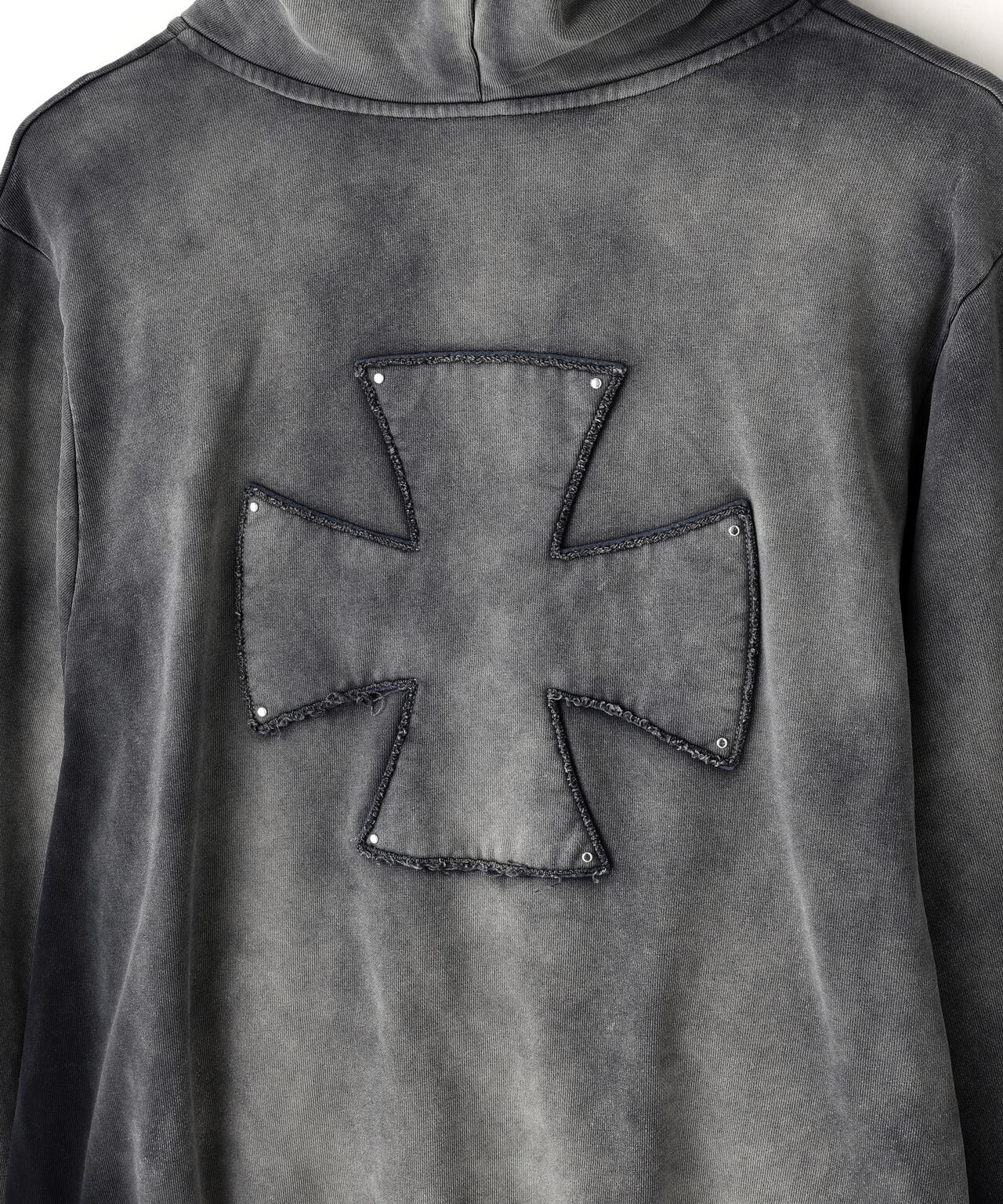 DankeSchon/ダンケシェーン/SPRAY PIGMENT SWEAT ZIP HOODIE