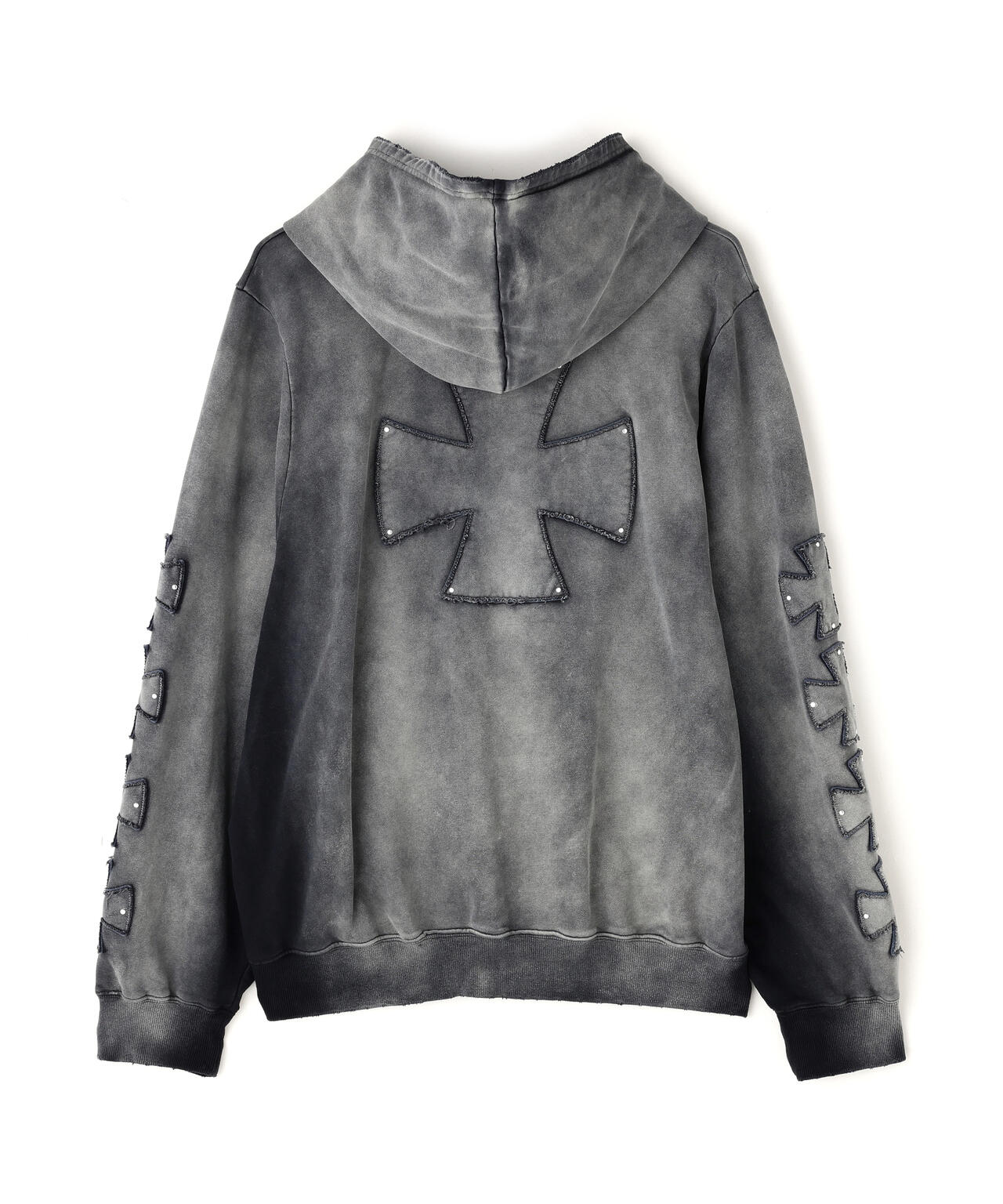 DankeSchon/ダンケシェーン/SPRAY PIGMENT SWEAT ZIP HOODIE