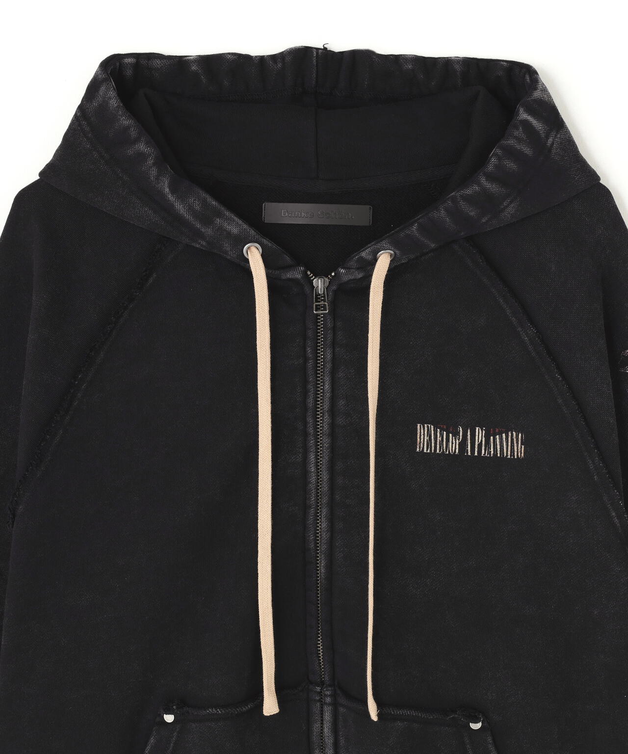 DankeSchon/ダンケシェーン/490 CHEMICAL ZIP HOODIE IRONCROSS