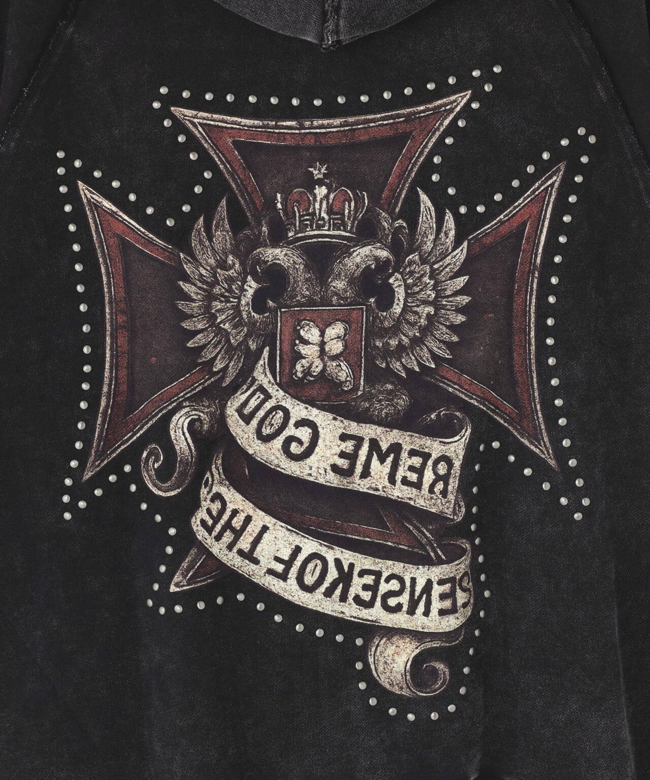 DankeSchon/ダンケシェーン/490 CHEMICAL ZIP HOODIE IRONCROSS