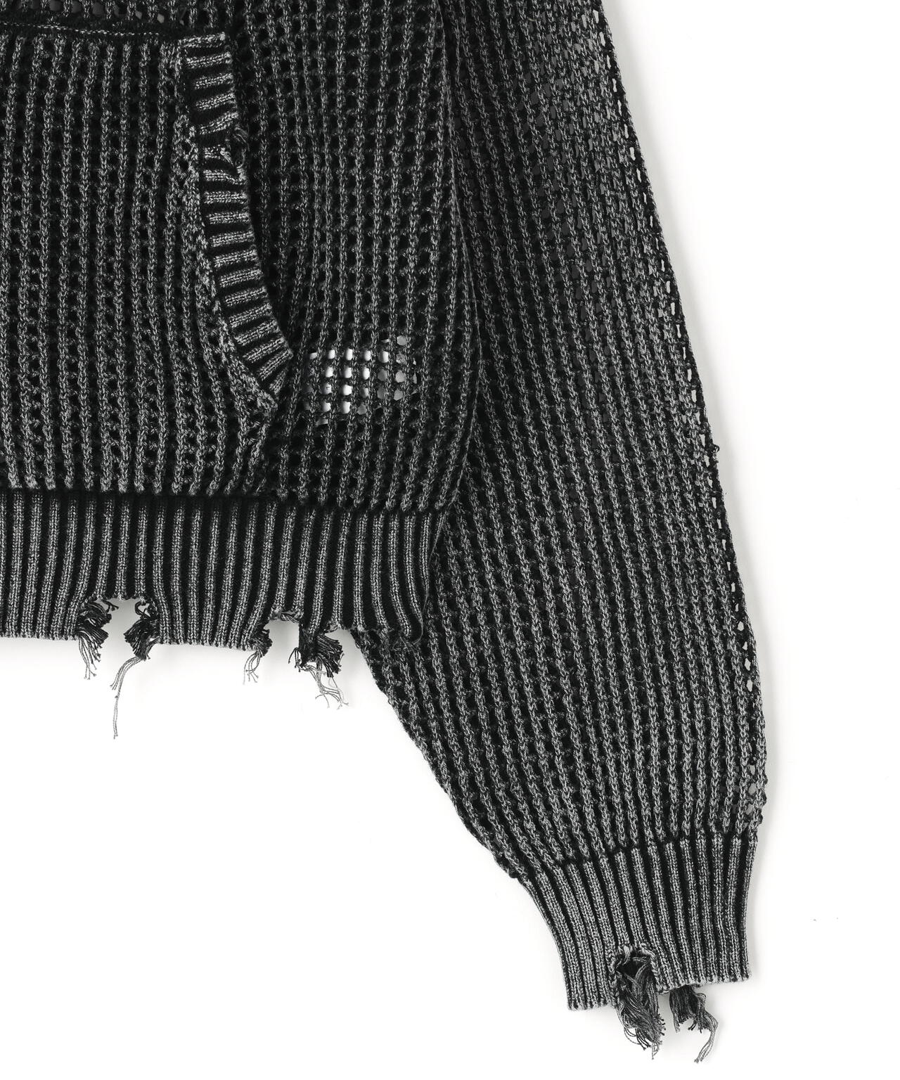 DankeSchon/ダンケシェーン/ACID WASH MESH HOODIE