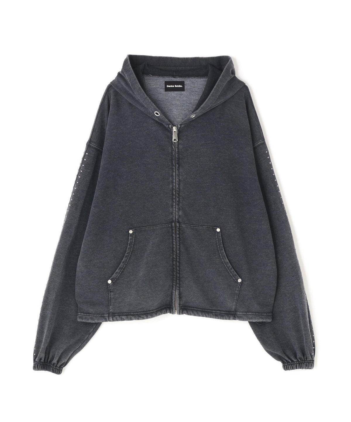 WEB&DEPOT限定】DankeSchon/ダンケシェーン/STUDS SWEAT ZIP HOODIE 