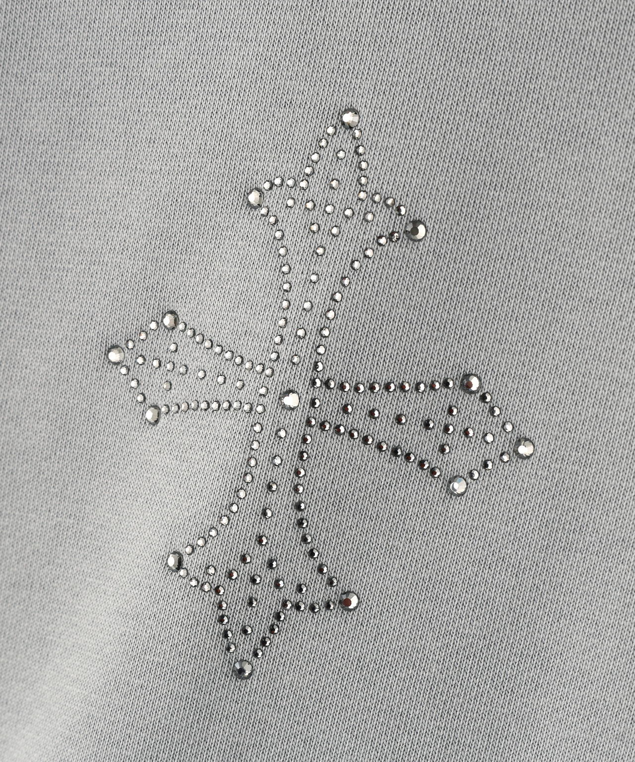 UNKNOWNLONDON/アンノウンロンドン/Dagger Cross Rhinestone Zip Hoodie