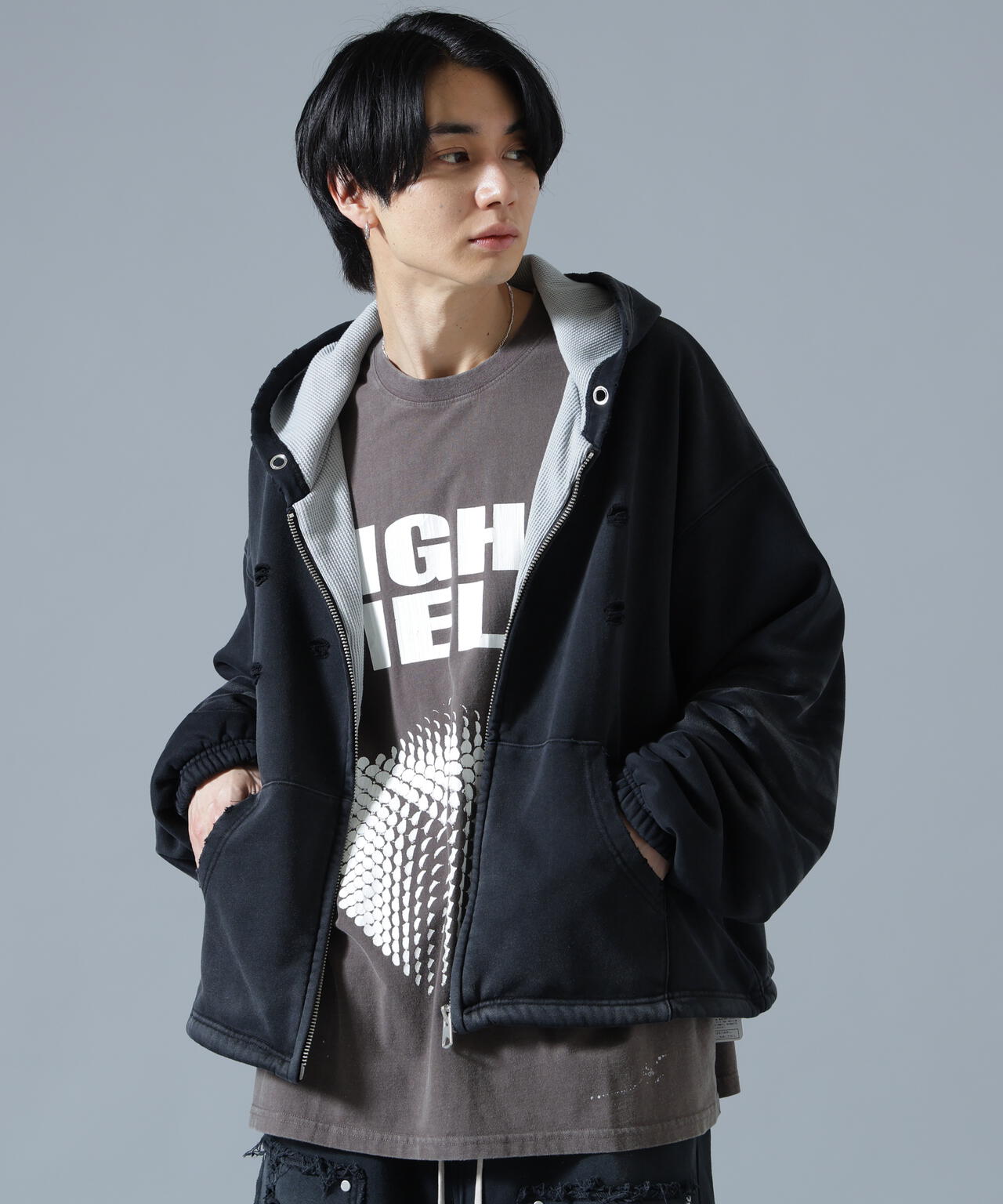DankeSchon/ダンケシェーン/SULFUR SWEAT THERMAL ZIP HOODIE | L.H.P