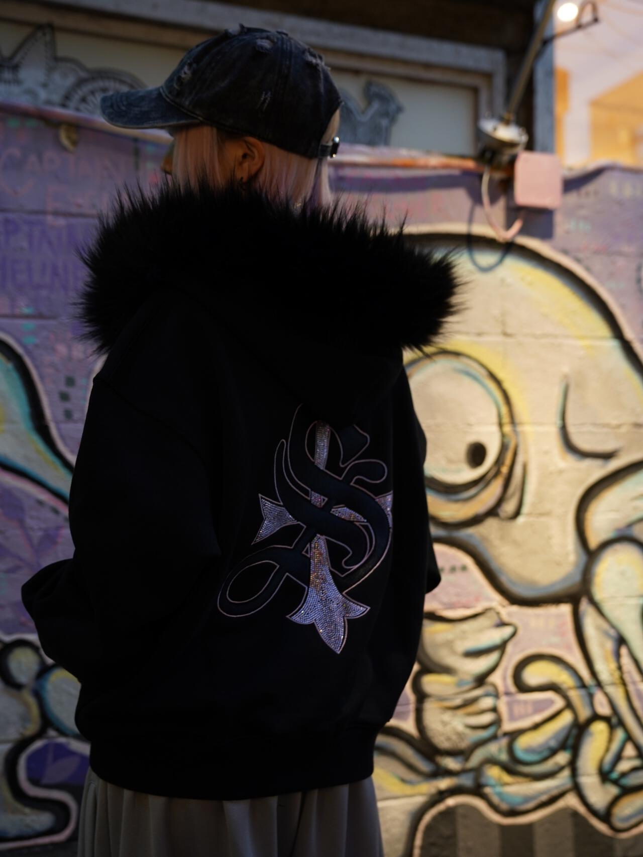 SUPPLIER/サプライヤー/【LHP EXCLUSIVE】FAUX FUR CROPPED CROSS ZIP